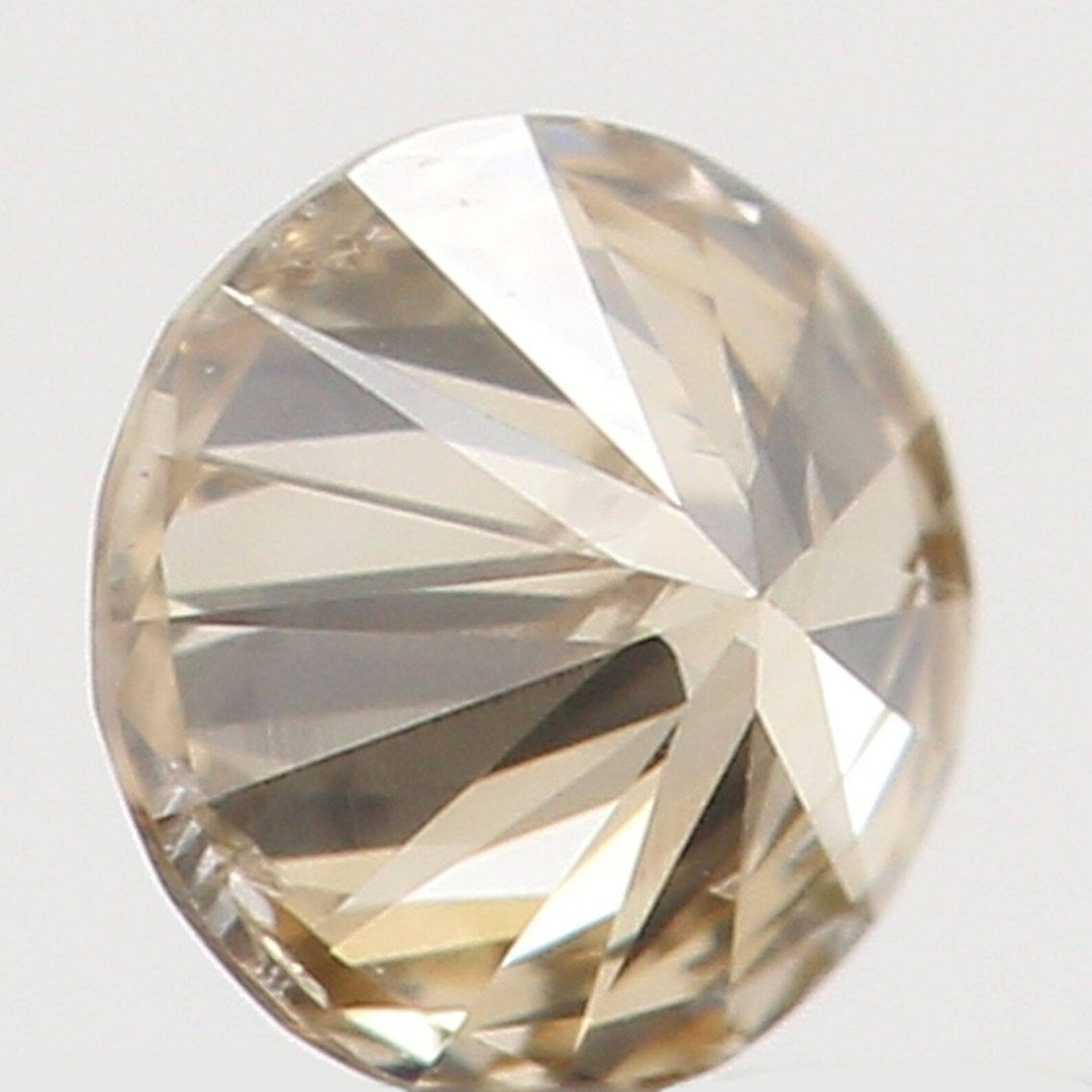 0.09 Ct Natural Loose Diamond Round Brown Color SI1 Clarity 2.90 MM N7671