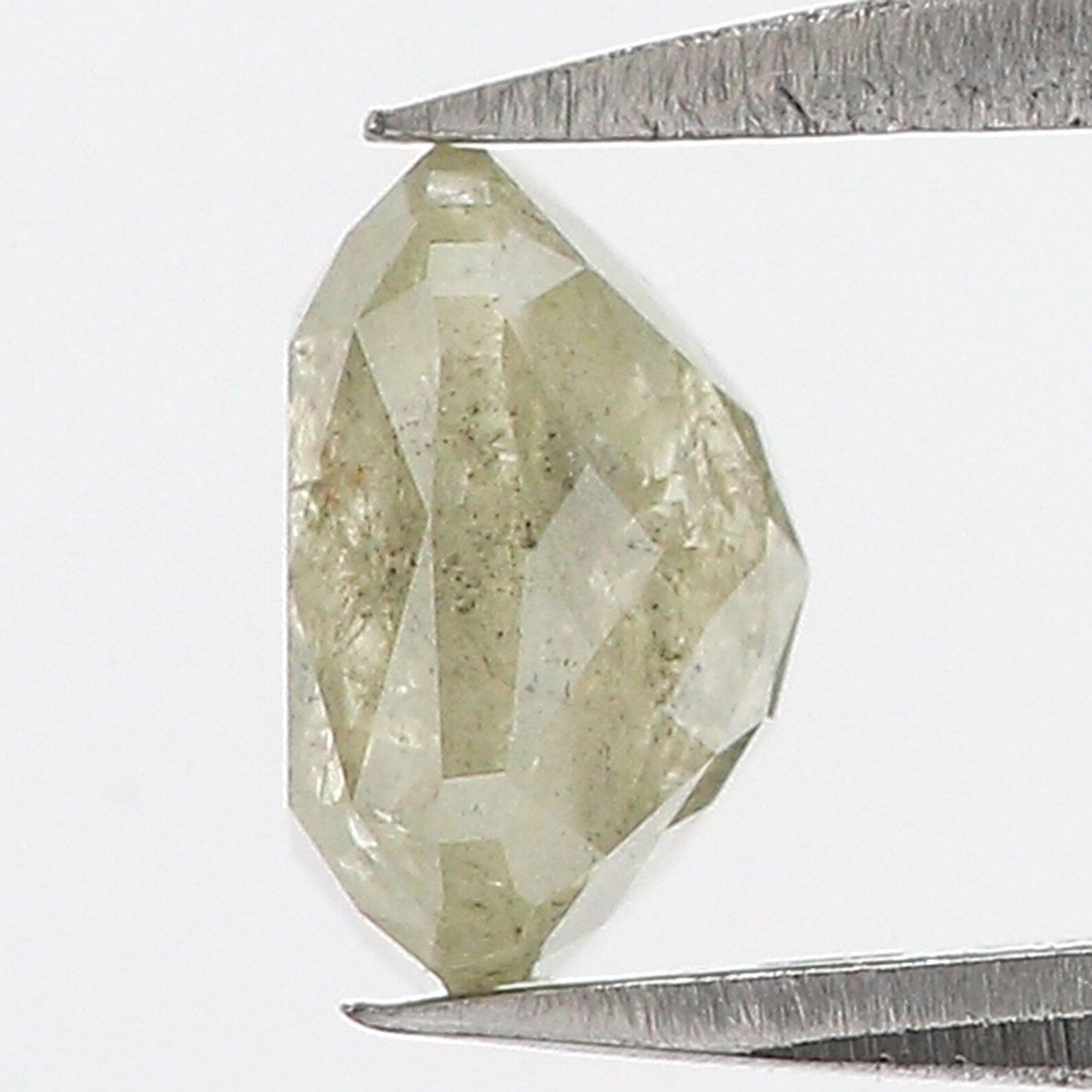 1.35 CT Natural Loose Cushion Diamond Yellow Color Cushion Diamond 6.20 MM Natural Loose Diamond Grey Color Cushion Rose Cut Diamond NQ7868