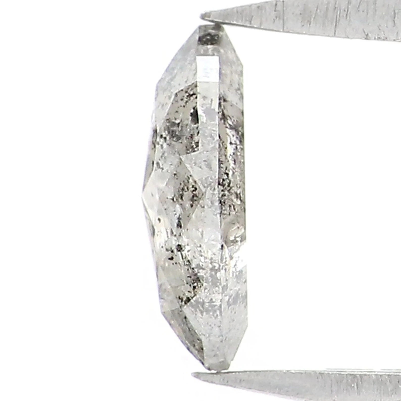 0.34 CT Natural Loose Marquise Cut Diamond Salt And Pepper Marquise Diamond 6.50 MM Black Grey Color Marquise Shape Rose Cut Diamond NQ9534