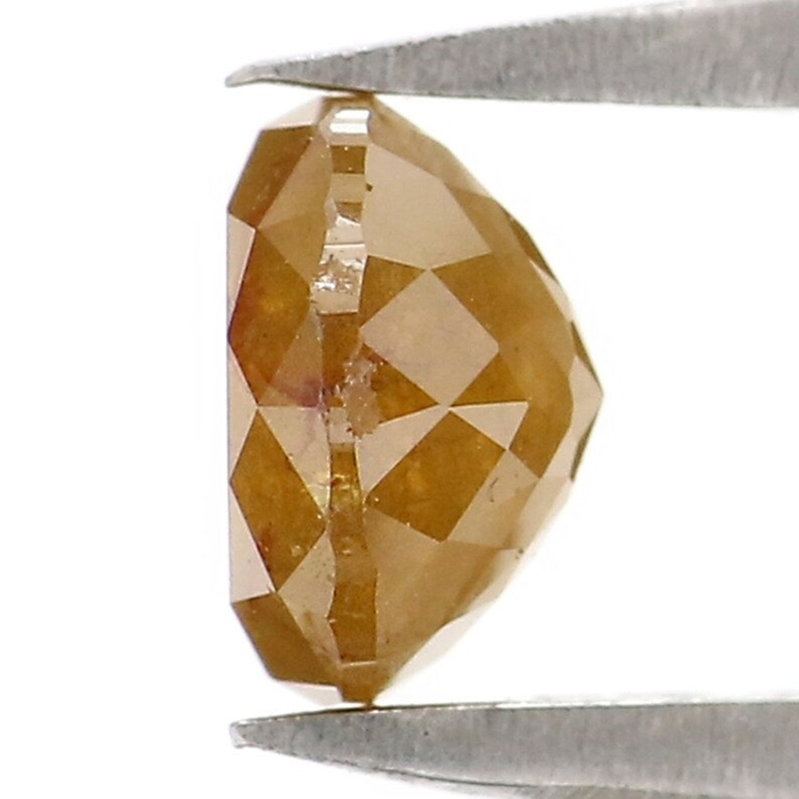 0.80 CT Natural Loose Round Rose Cut Diamond Yellow Color Round Shape Diamond 5.40 MM Natural Loose Diamond Round Rose Cut Diamond NQ9988