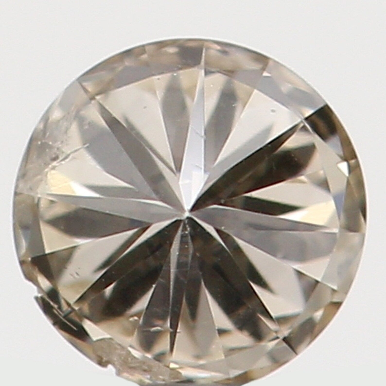 0.09 Ct Natural Loose Diamond Round Brown Color SI2 Clarity 2.90 MM N7365