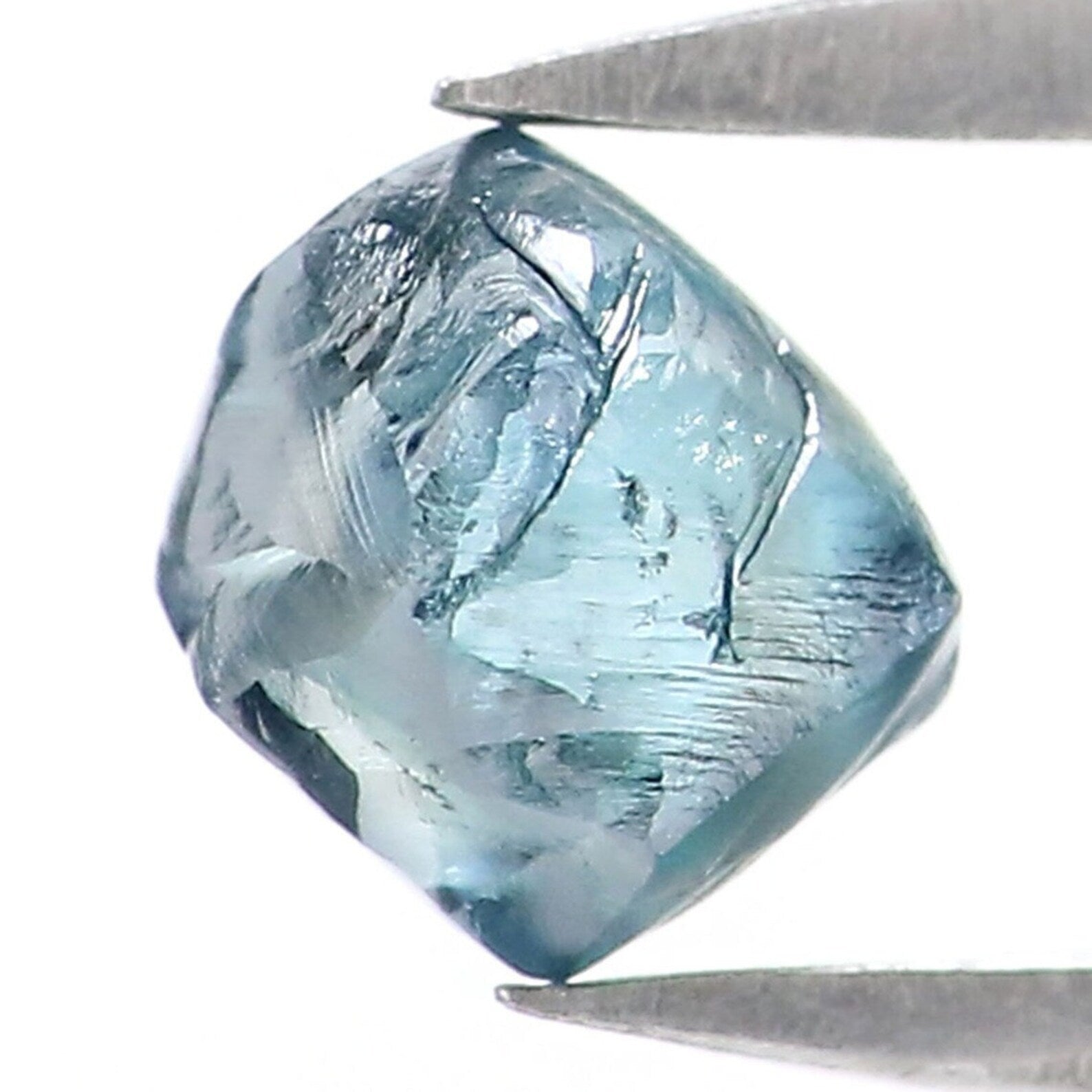 0.67 CT Natural Loose Rough Diamond Blue Color Rough Cut Diamond 4.65 MM Natural Diamond Blue Color Irregular Cut Rough Shape Diamond NQ1994