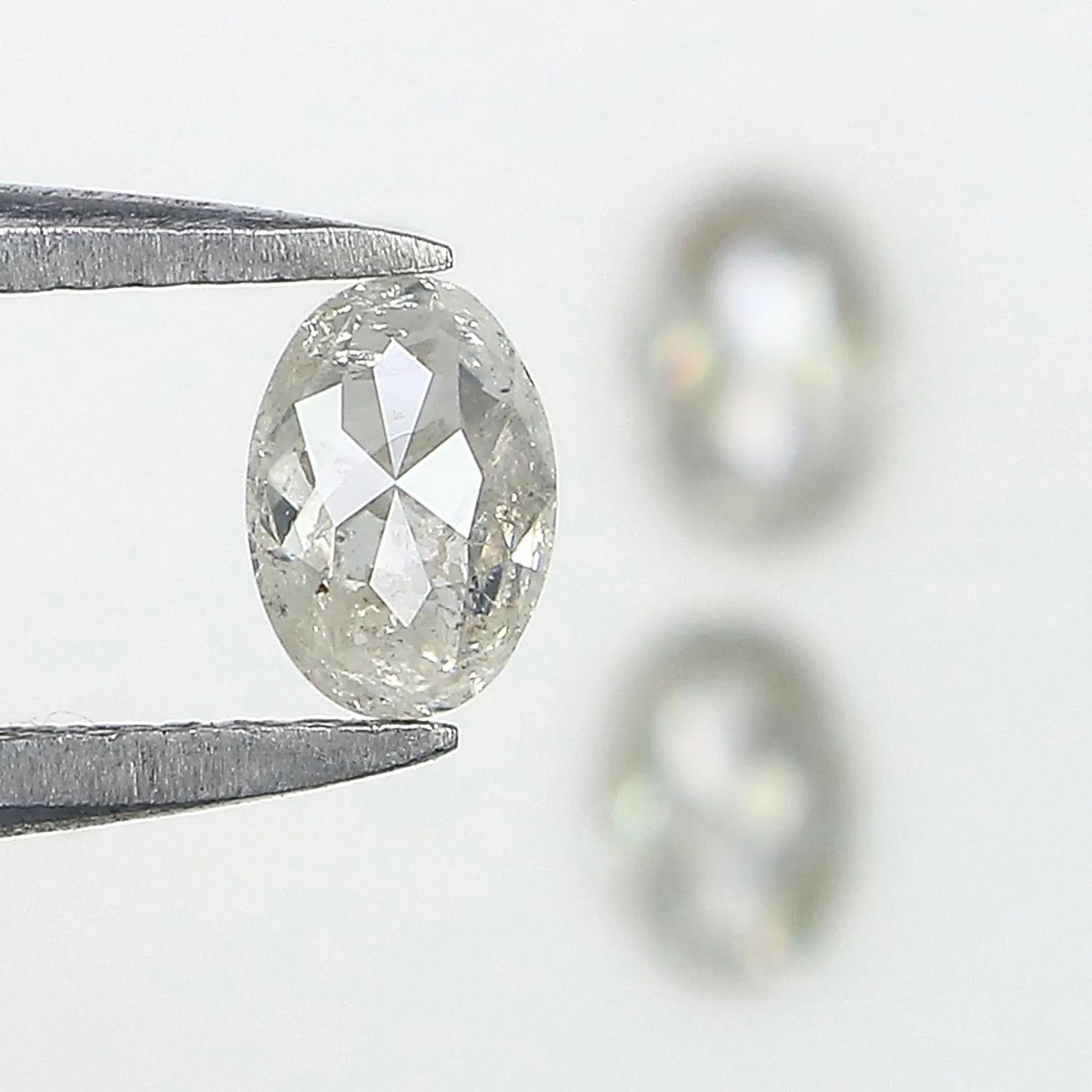 0.75 CT Natural Loose Oval Shape Diamond Grey Color Oval Cut Diamond 5.00 MM Natural Loose Grey Oval Diamond Oval Cut Diamond N2597