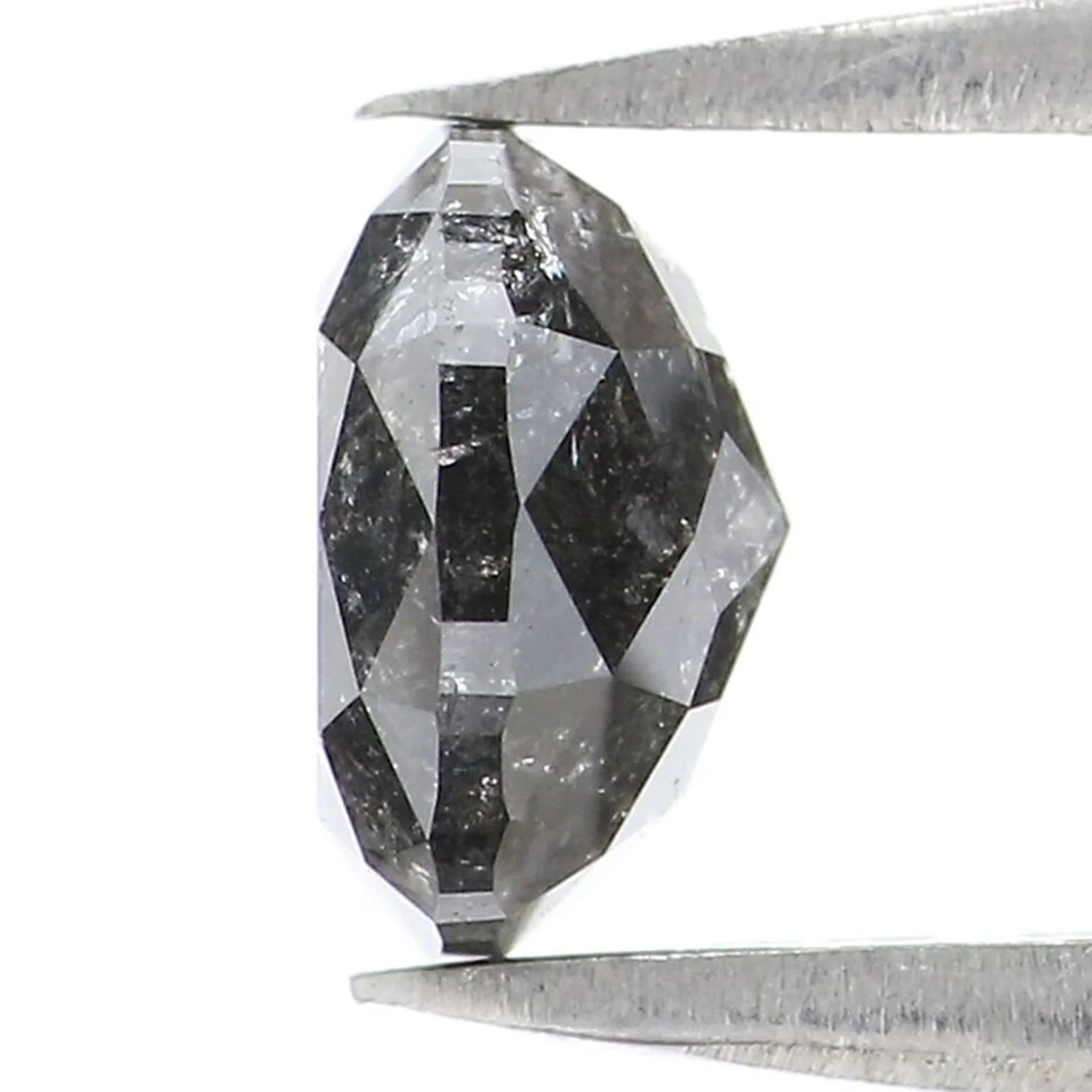 1.20 Ct Natural Loose Cushion Shape Diamond Salt And Pepper Cushion Diamond 6.30 MM Natural Loose Diamond Cushion Rose Cut Diamond QN918