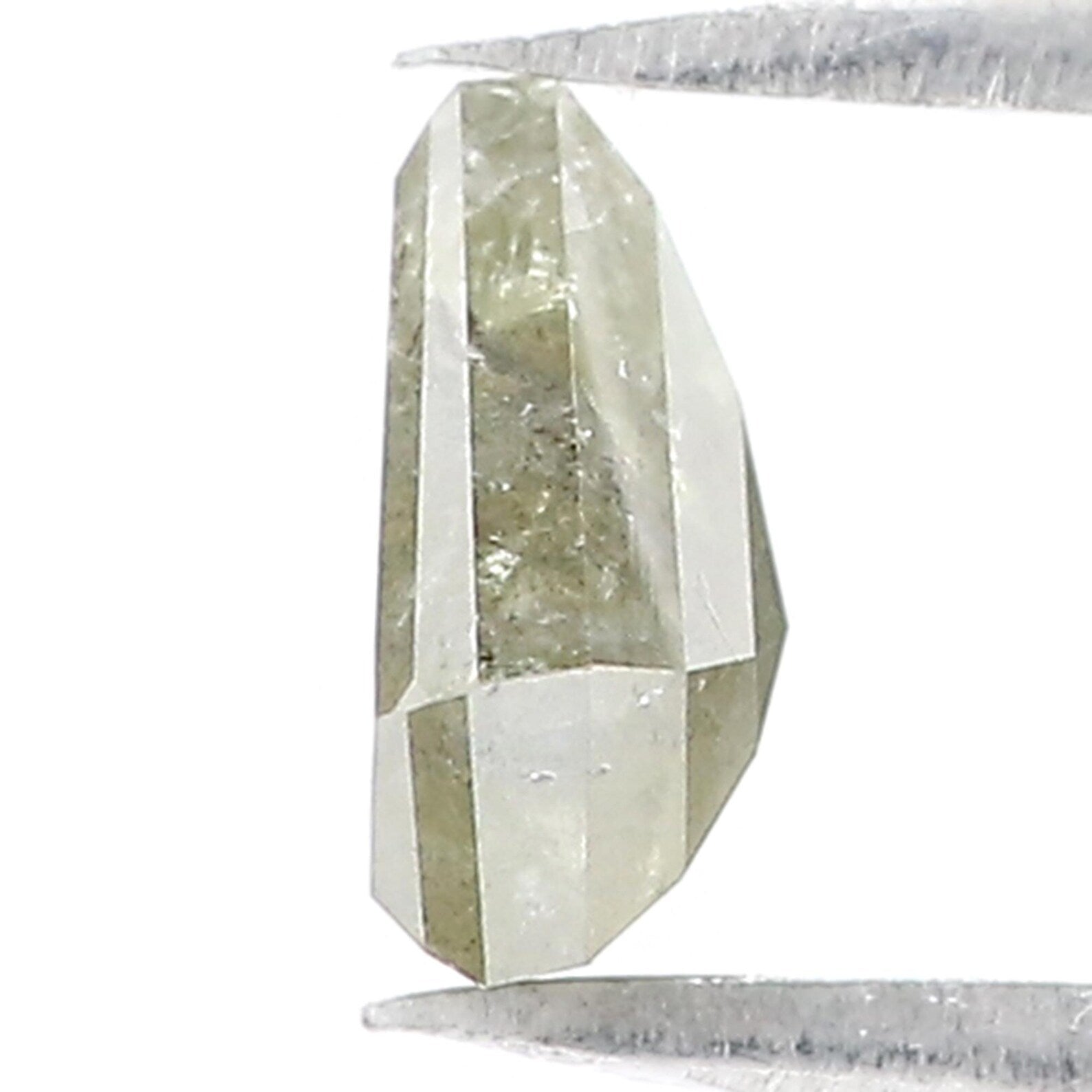 1.50 Ct Natural Loose Shield Diamond Grey Green Color Shield Diamond 7.00 MM Natural Loose Diamond Grey Color Shield Shape Diamond QN8819