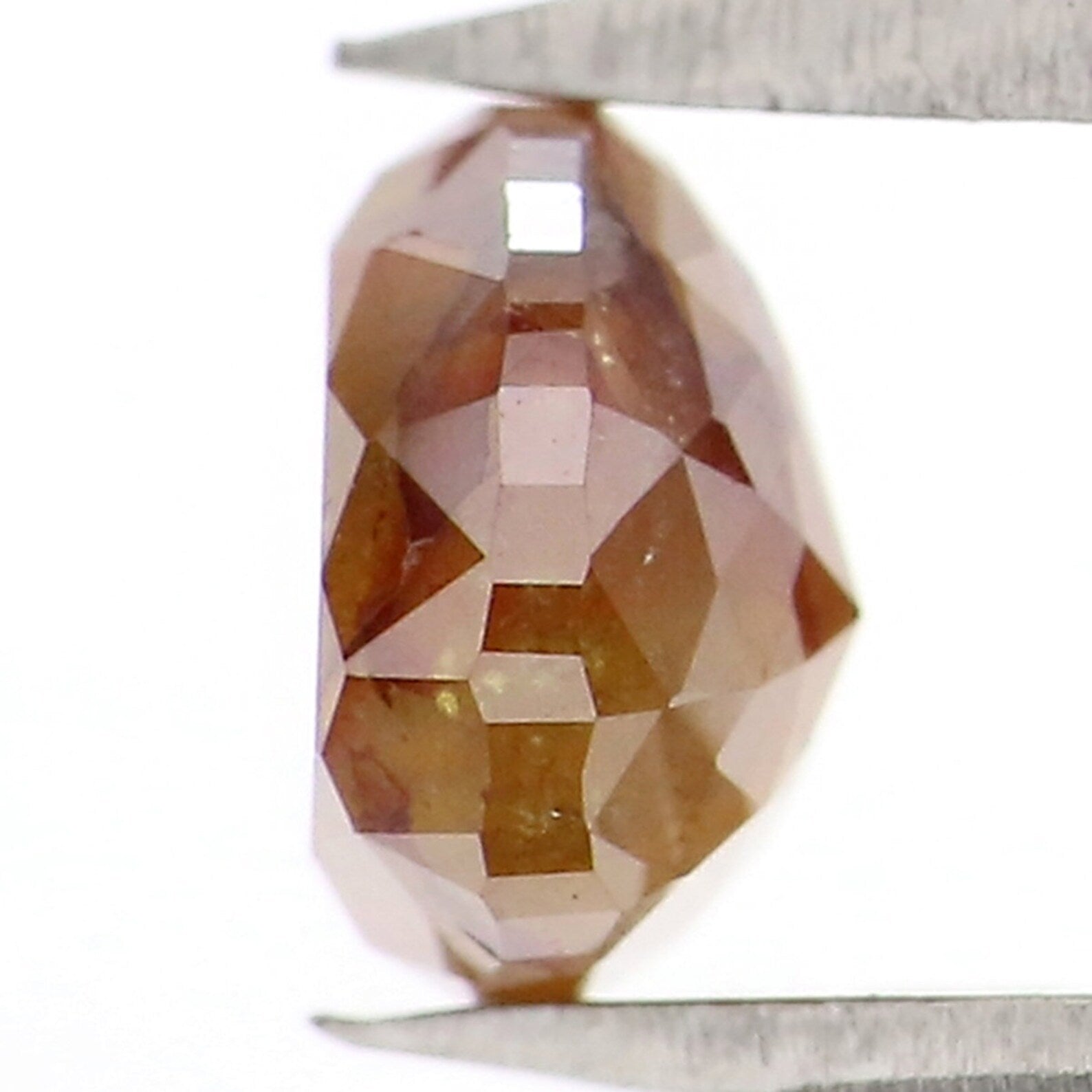 0.95 CT Natural Loose Heart Diamond Brown Color Diamond Natural Loose Diamond 5.85 MM Heart Rose Cut Diamond Heart Shape Diamond NQ2384