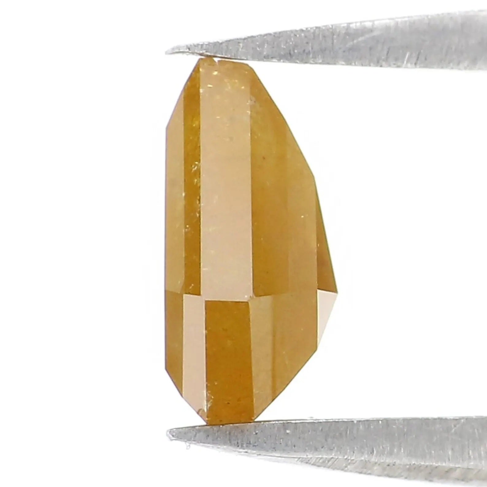 1.12 CT Natural Loose Shield Shape Diamond Yellow Color Shield Diamond 7.10 MM Natural Diamond Yellow Color Shield Rose Cut Diamond NQ569