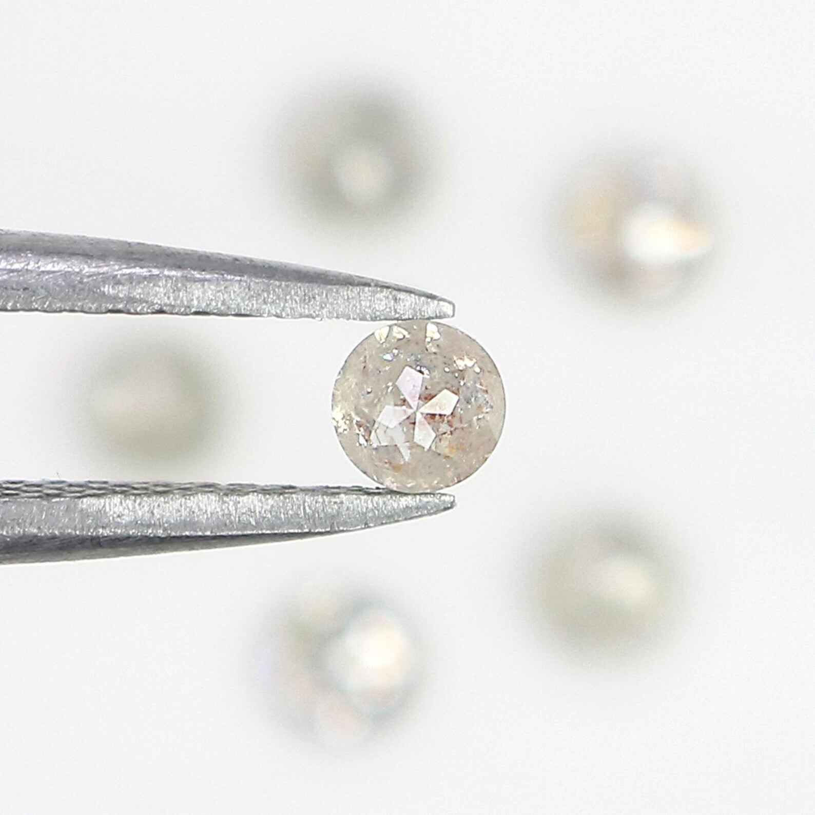1.17 CT Natural Loose Round Rose Cut Diamond Grey Color Round Shape Diamond 3.35 MM Natural Loose Grey Color Round Rose Cut Diamond NQ2572