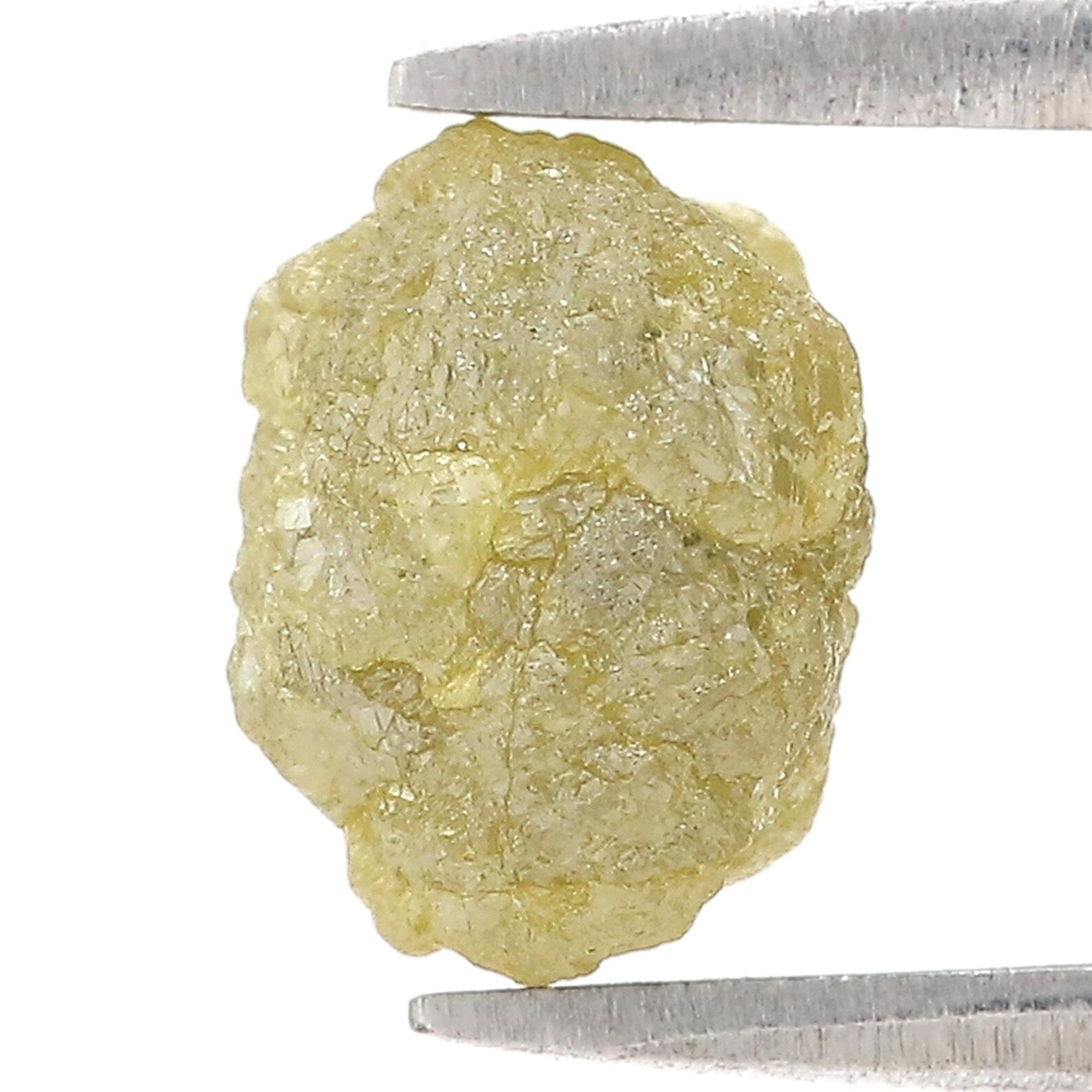 3.81 CT Natural Loose Rough Shape Diamond Yellow Color Rough Uncut Diamond 9.15 MM Natural Grey Color Rough Irregular Cut Diamond NQ2575