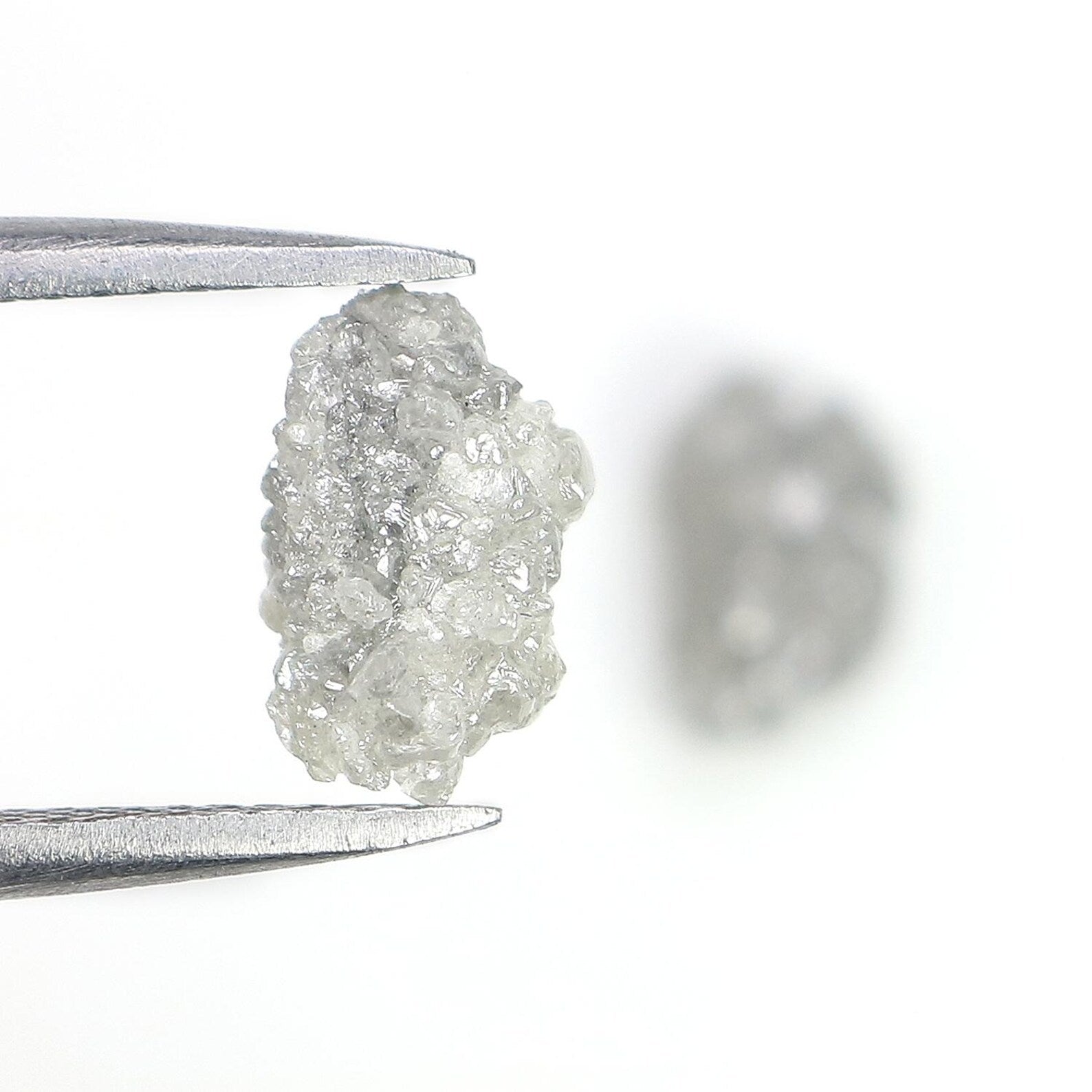 3.06 CT Natural Loose Rough Shape Diamond Grey Color Rough Uncut Diamond 8.70 MM Natural Grey Diamond Rough Irregular Cut Diamond NQ2576