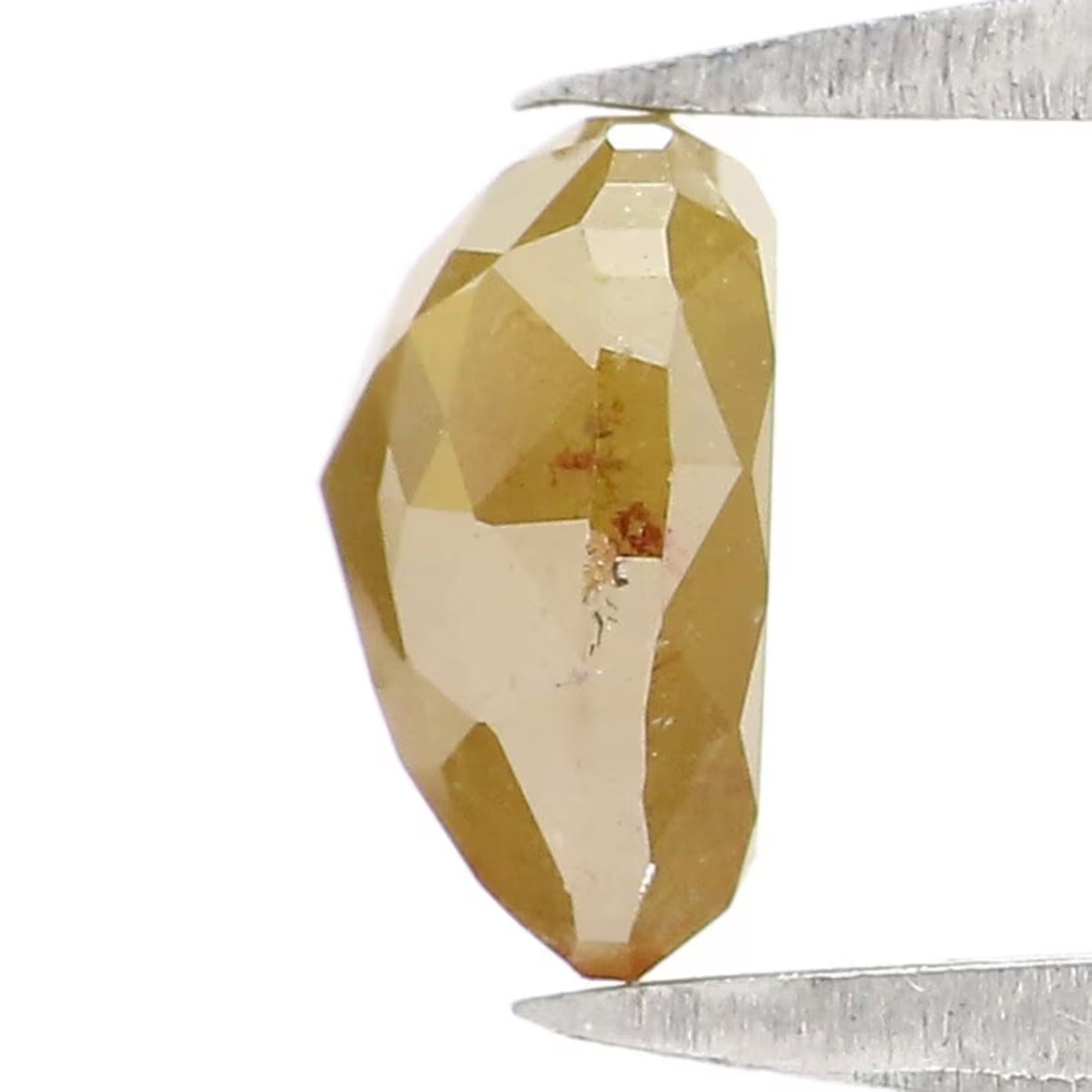 0.95 CT Natural Loose Heart Shape Diamond Yellow Color Heart Cut Diamond 6.10 MM Natural Loose Diamond Heart Shape Rose Cut Diamond NQ2218