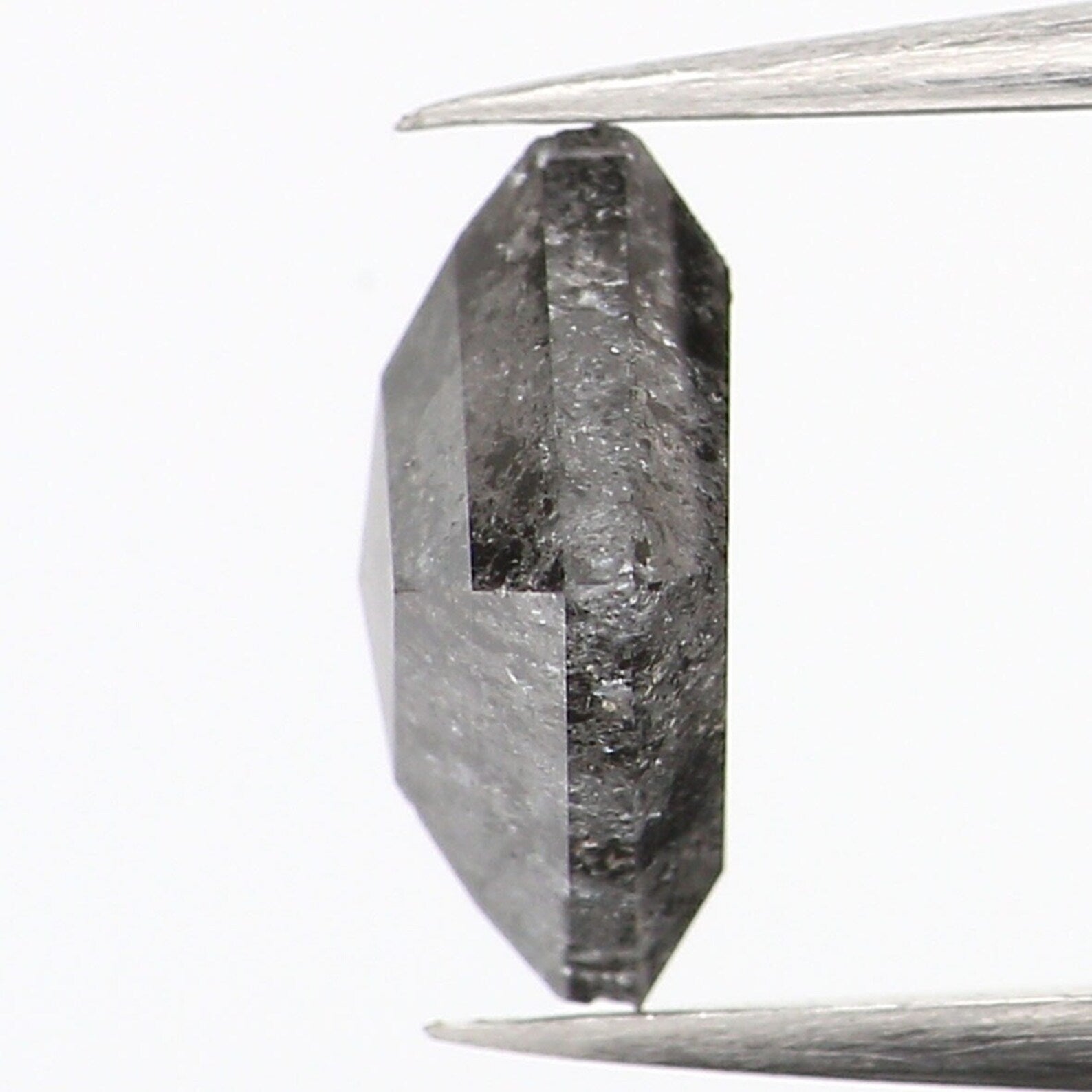 1.16 CT Natural Loose Kite Shape Diamond Salt And Pepper Kite Cut Diamond 7.90 MM Natural Loose Diamond Black Grey Kite Shape Diamond QN1266
