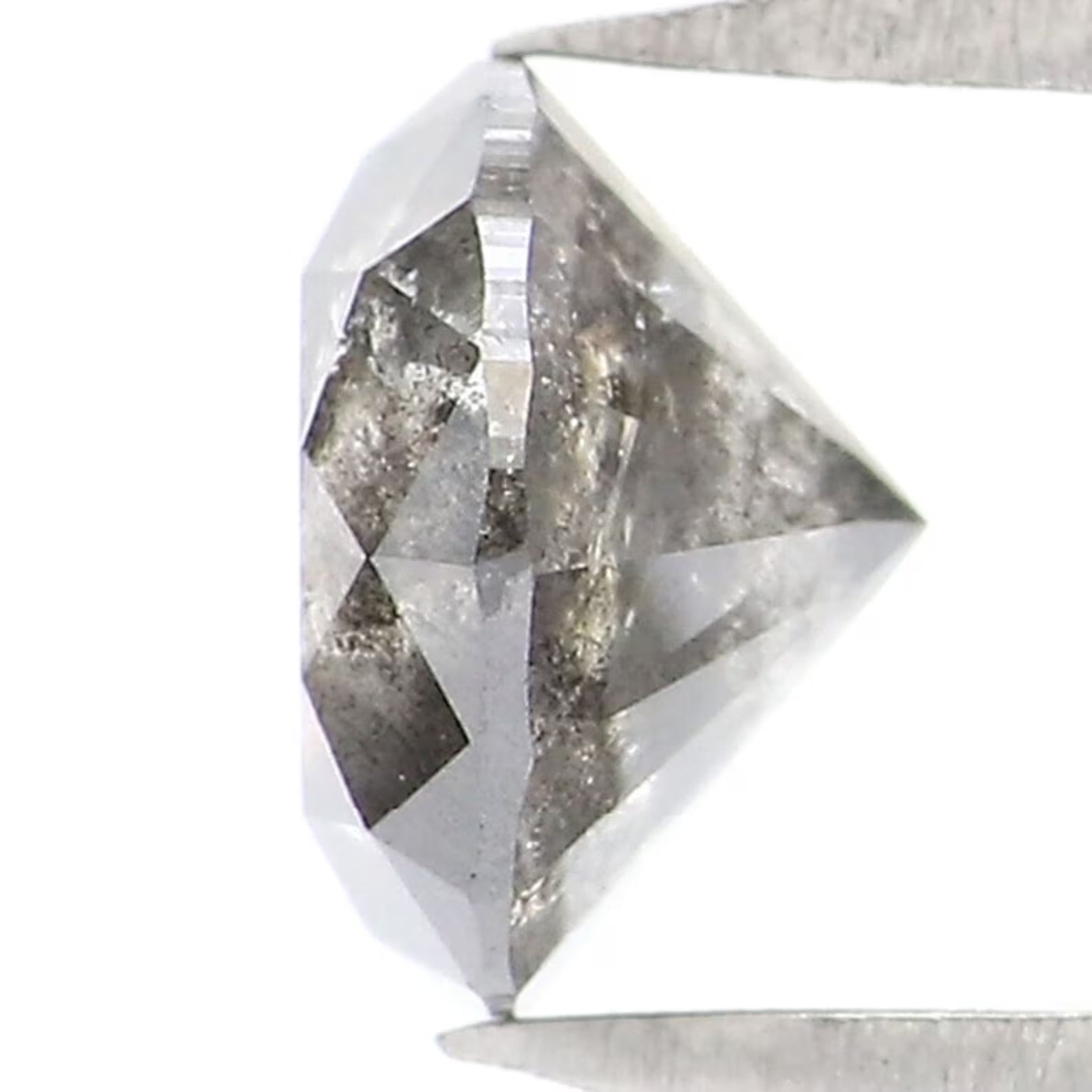 0.90 CT Natural Loose Round Shape Diamond Salt And Pepper Round Diamond 5.90 MM Natural Black Grey Color Round Brilliant Cut Diamond NQ9076