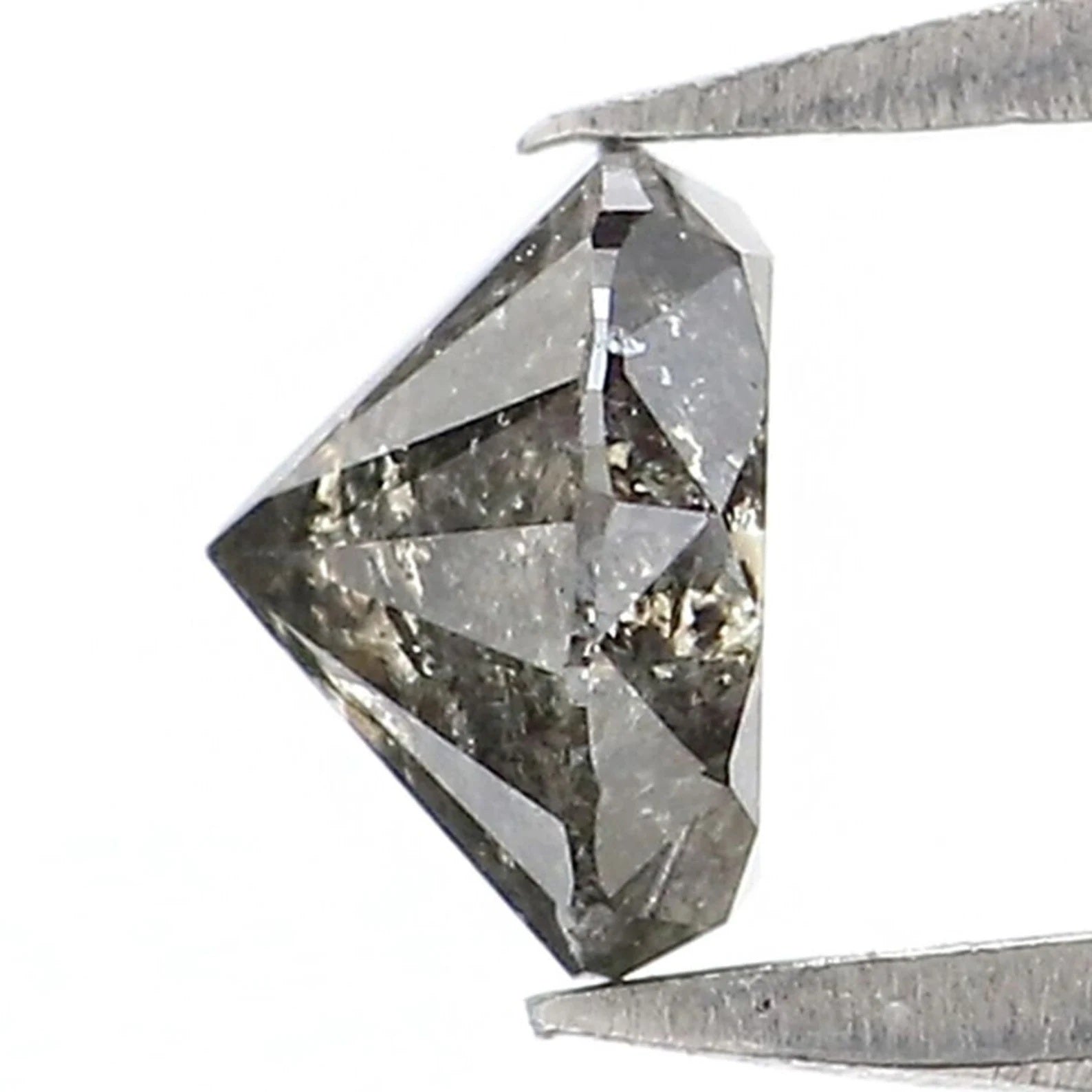 0.44 CT Natural Loose Round Brilliant Cut Diamond Salt And Pepper Round Cut Diamond 4.60 MM Natural Loose Diamond Round Shape Diamond NQ9485