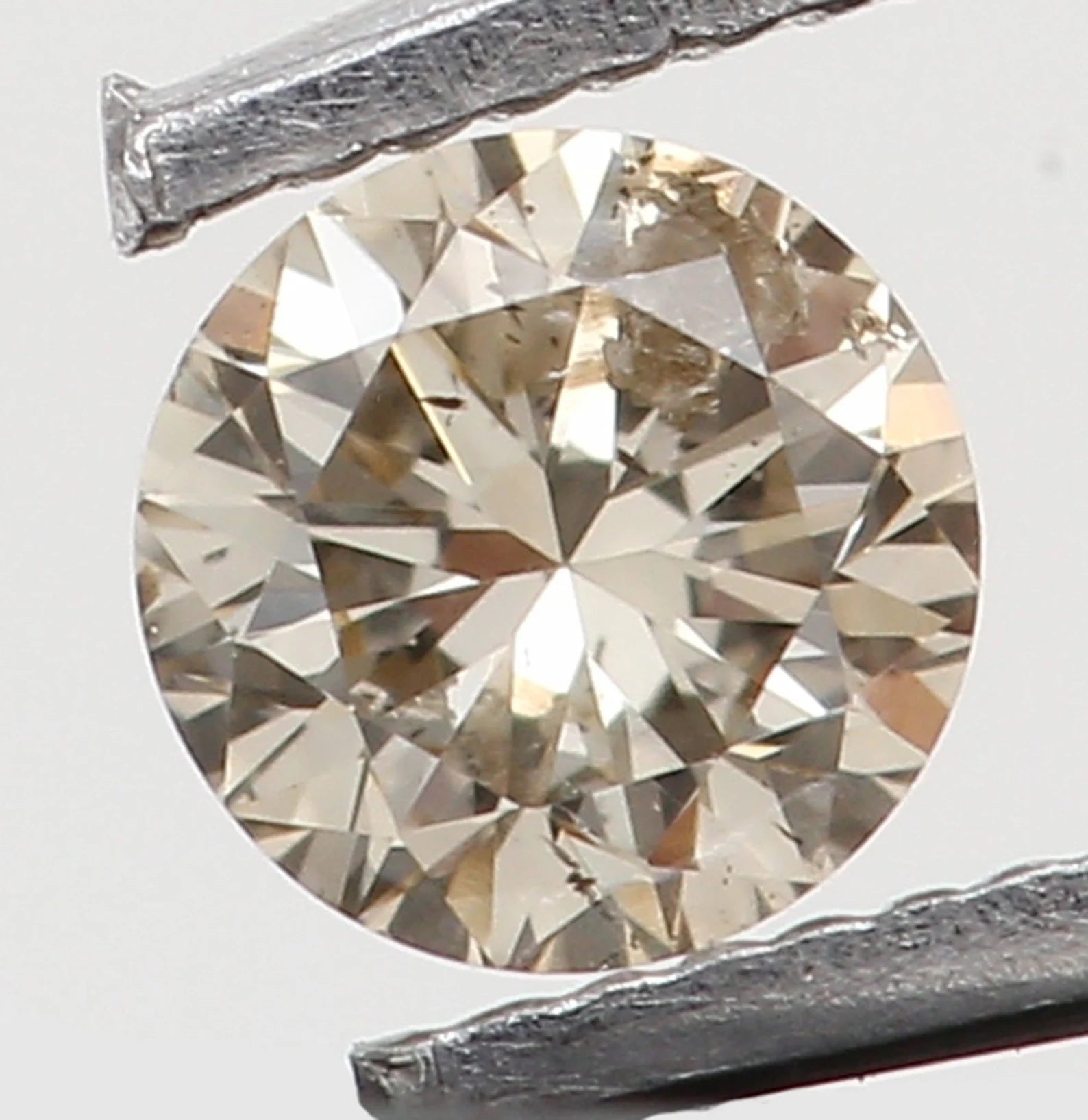 0.08 Ct Natural Loose Round Shape Diamond Brown Color Round Cut Diamond 2.80 MM Natural Loose Diamond Round Brilliant Cut Diamond N7823