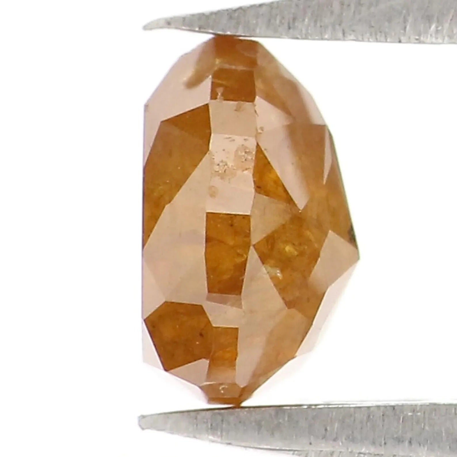 0.85 CT Natural Loose Pear Shape Diamond Brown Color Pear Cut Diamond 6.00 MM Natural Loose Diamond Brown Color Pear Rose Cut Diamond NQ2371