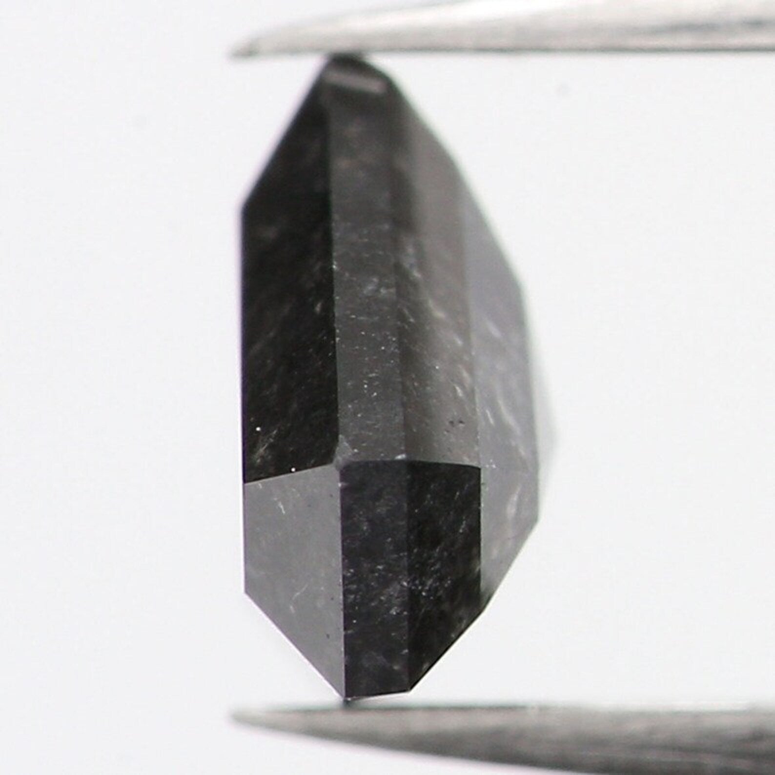 0.66 CT Natural Loose Shield Shape Diamond Salt And Pepper Diamond 5.20 MM Natural Loose Black Grey Color Shield Rose Cut Diamond QN1177