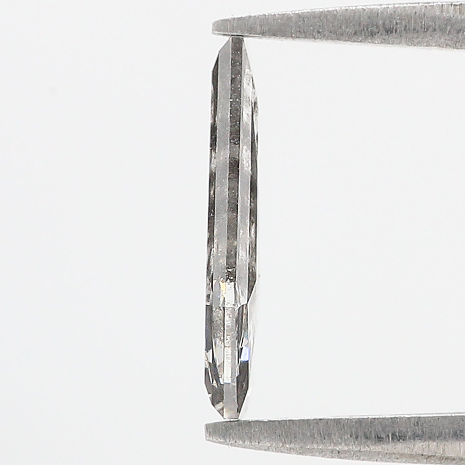 1.31 CT Coffin Rose Cut Salt And Pepper Lab Grown 11.70 MM Loose Diamond CVD Fancy Black Grey Color Lab Created Antique Cut Diamonds N2639