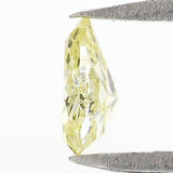 Natural Loose Pear Diamond, Yellow Color Pear Cut Diamond, Natural Loose Diamond, Pear Rose Cut Diamond, 0.23 CT Pear Shape Diamond L6499