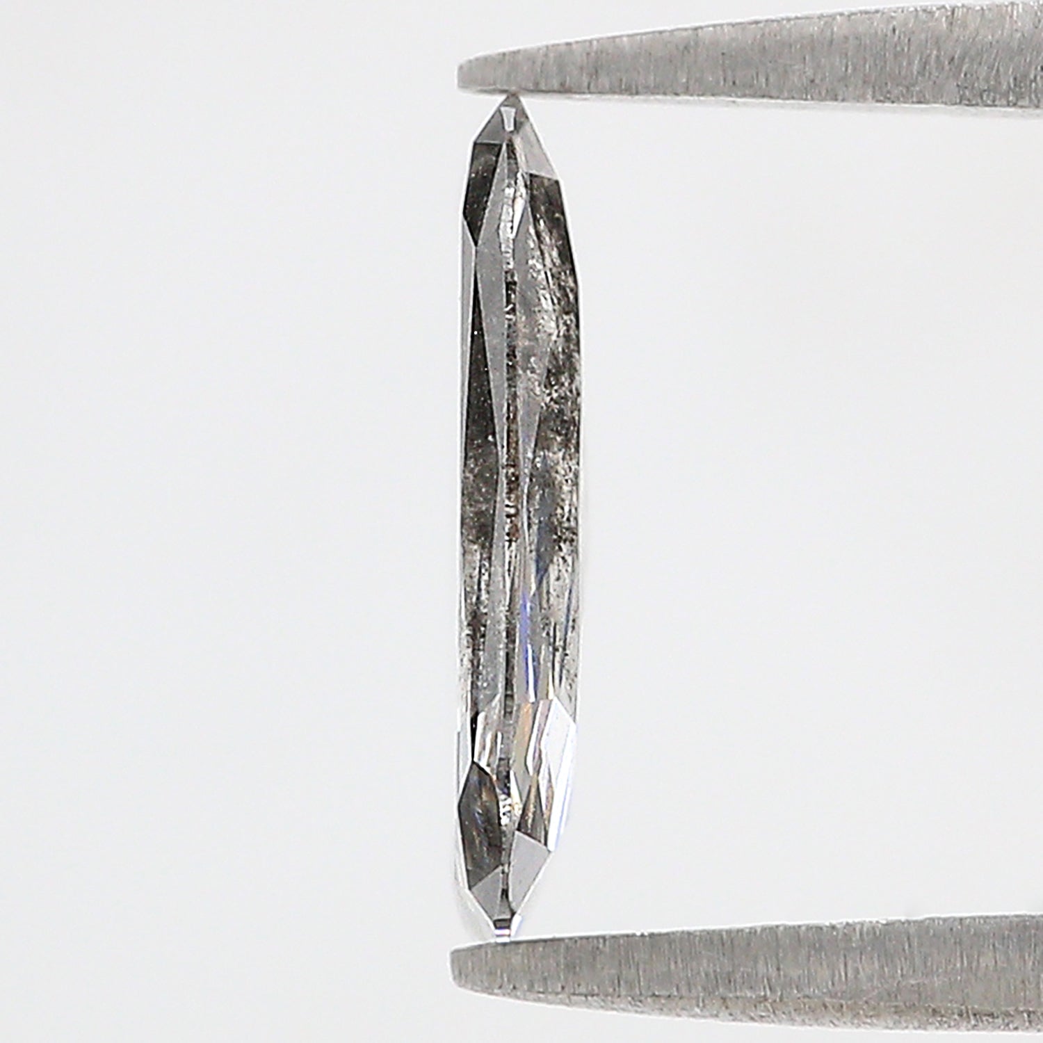 2.41 CT Cushion Rose Cut Salt And Pepper Lab Grown 11.75 MM Loose Diamond CVD Fancy Black Grey Color Lab Created Antique Cut Diamonds L3526