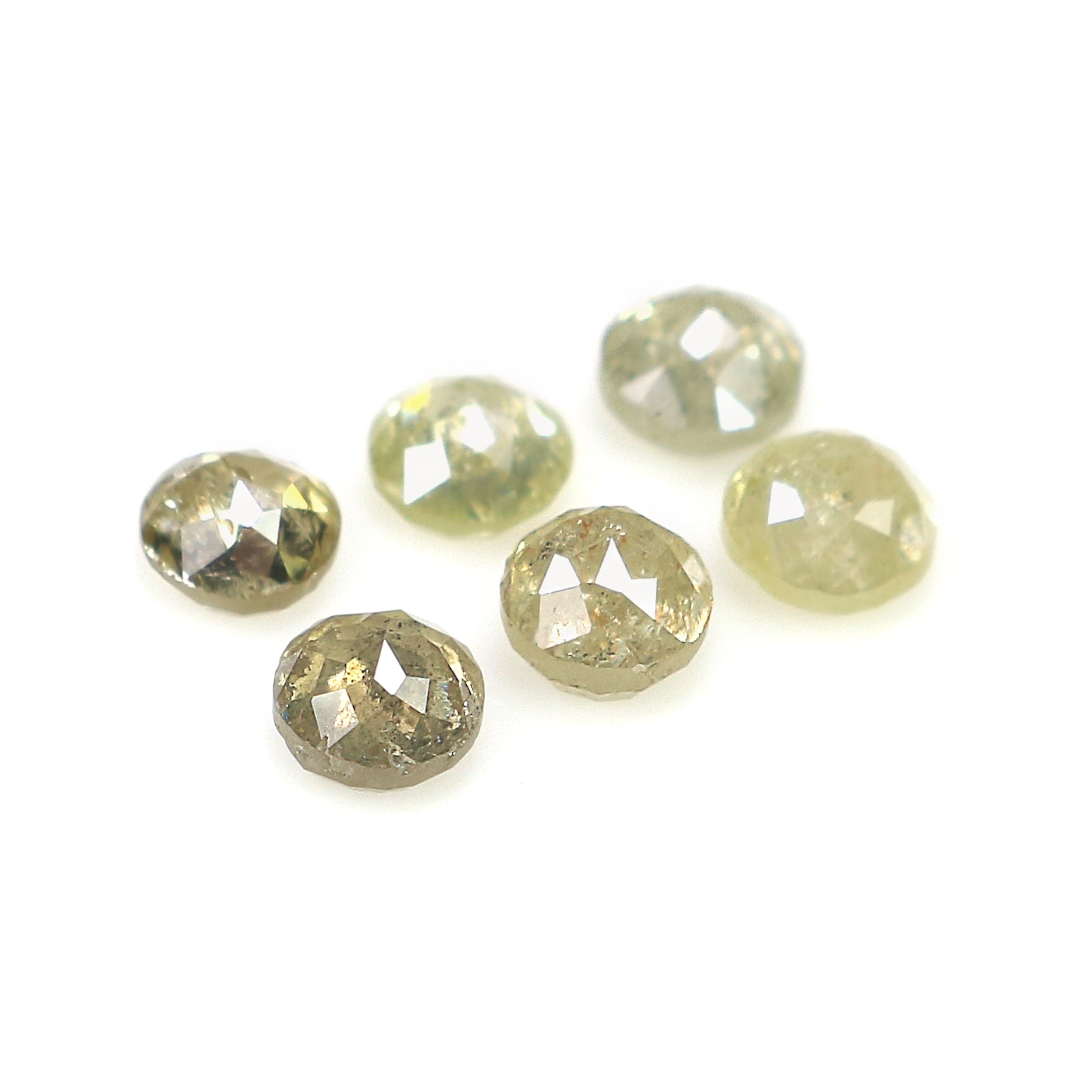 1.16 CT Natural Loose Round Rose Cut Diamond Grey Color Round Shape Diamond 3.10 MM Natural Loose Grey Color Round Rose Cut Diamond KQ204