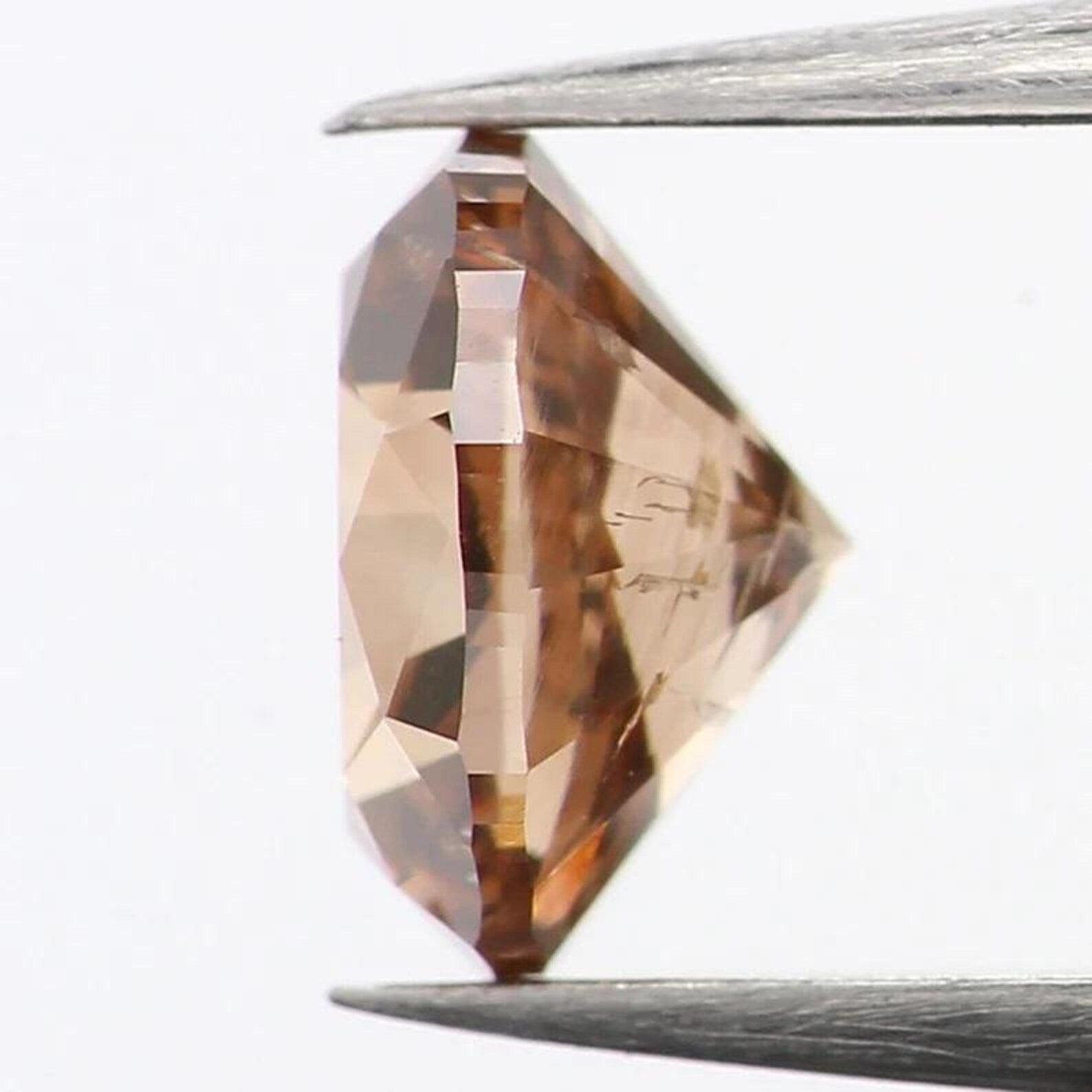 0.63 Ct Natural Loose Oval Shape Diamond Brown Color Oval Cut Diamond 5.70 MM Natural Diamond Brown Color Oval Brilliant Cut Diamond NQ1294