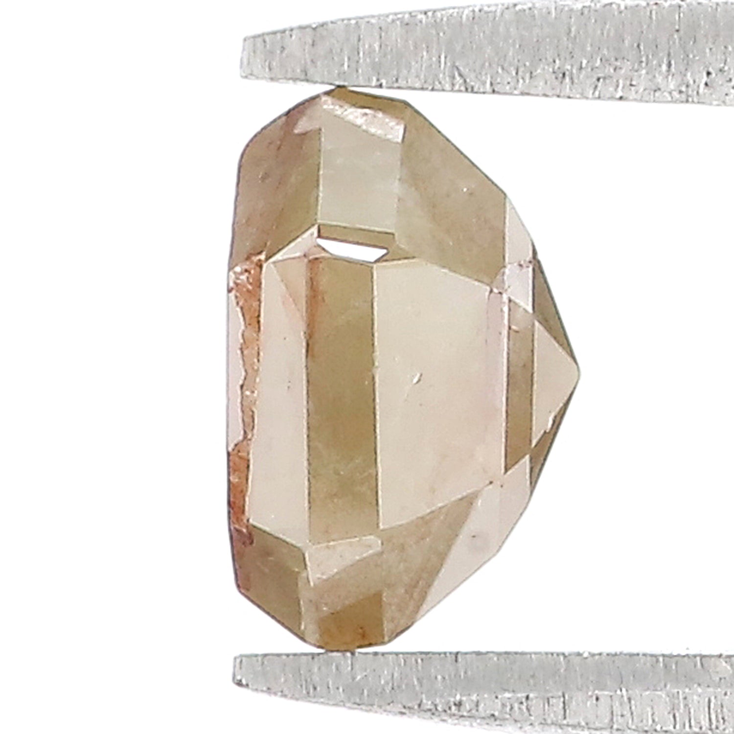 1.64 CT Natural Loose Hexagon Shape Diamond Yellow Color Hexagon Diamond 7.00 MM Natural Loose Grey Color Hexagon Rose Cut Diamond LQ7190