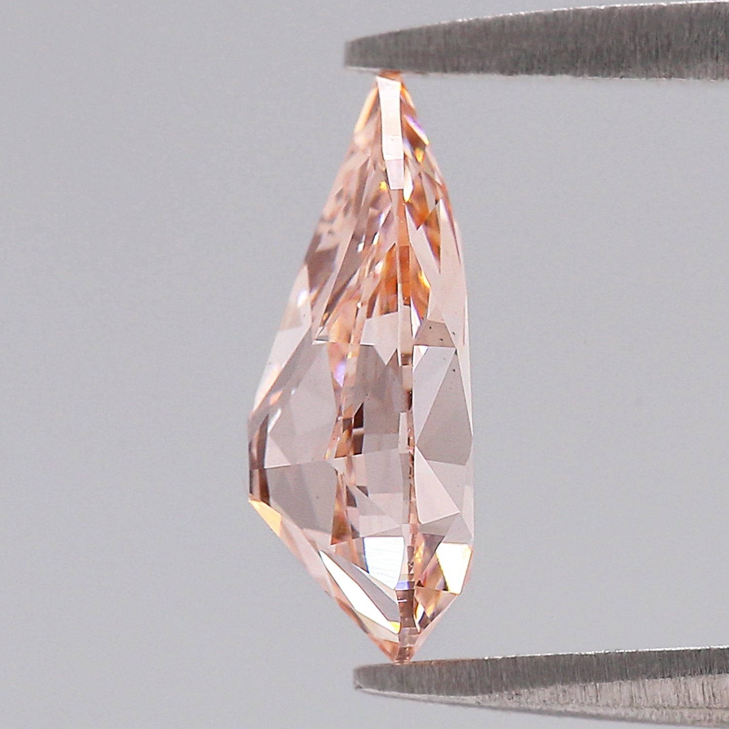 1.50 CT IGI Certified Pear Old European Cut Diamond Fancy Vivid Pink Color VS2 Clarity Lab Grown Diamond Lab Created Lab Diamond L3669