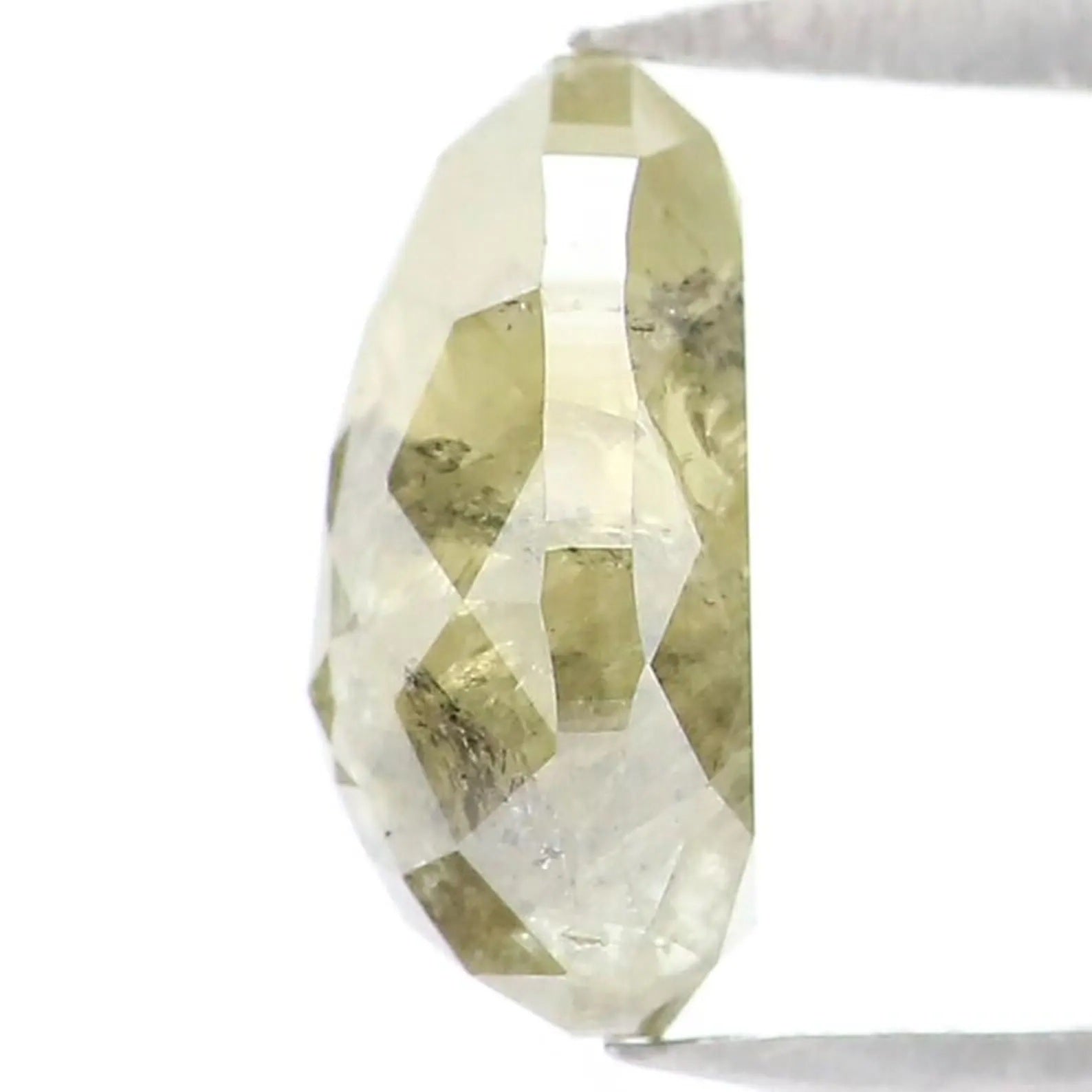1.30 CT Natural Loose Pear Shape Diamond Yellow Color Pear Cut Diamond 7.90 MM Natural Diamond Green Color Pear Rose Cut Diamond NQ9110