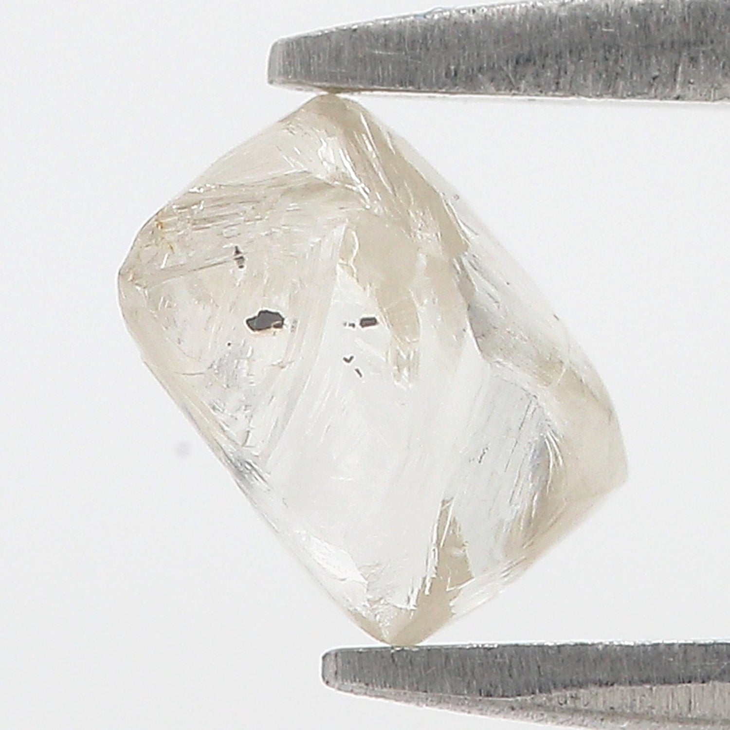 1.27 CT Natural Loose Rough Shape Diamond White-J Color Irregular Cut Diamond 6.90 MM Natural Loose White-J Color Rough UnCut Diamond L3490