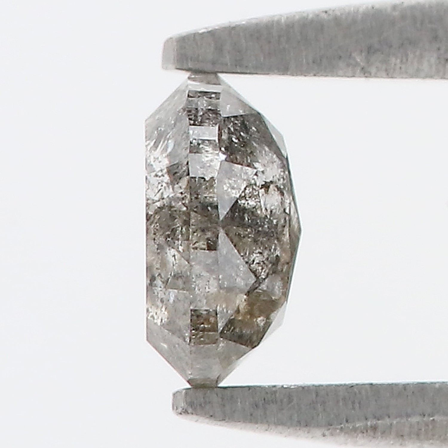 0.36 Ct Natural Loose Oval Shape Diamond Salt And Pepper Oval Cut Diamond 4.70 MM Natural Loose Black Gray Color Oval Rose Cut Diamond LQ435