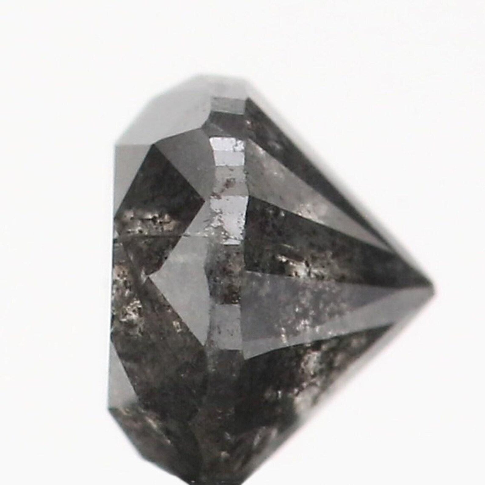 0.34 CT Natural Loose Round Shape Diamond Salt And Pepper Round Diamond 3.90 MM Natural Black Grey Color Round Brilliant Cut Diamond NQ305