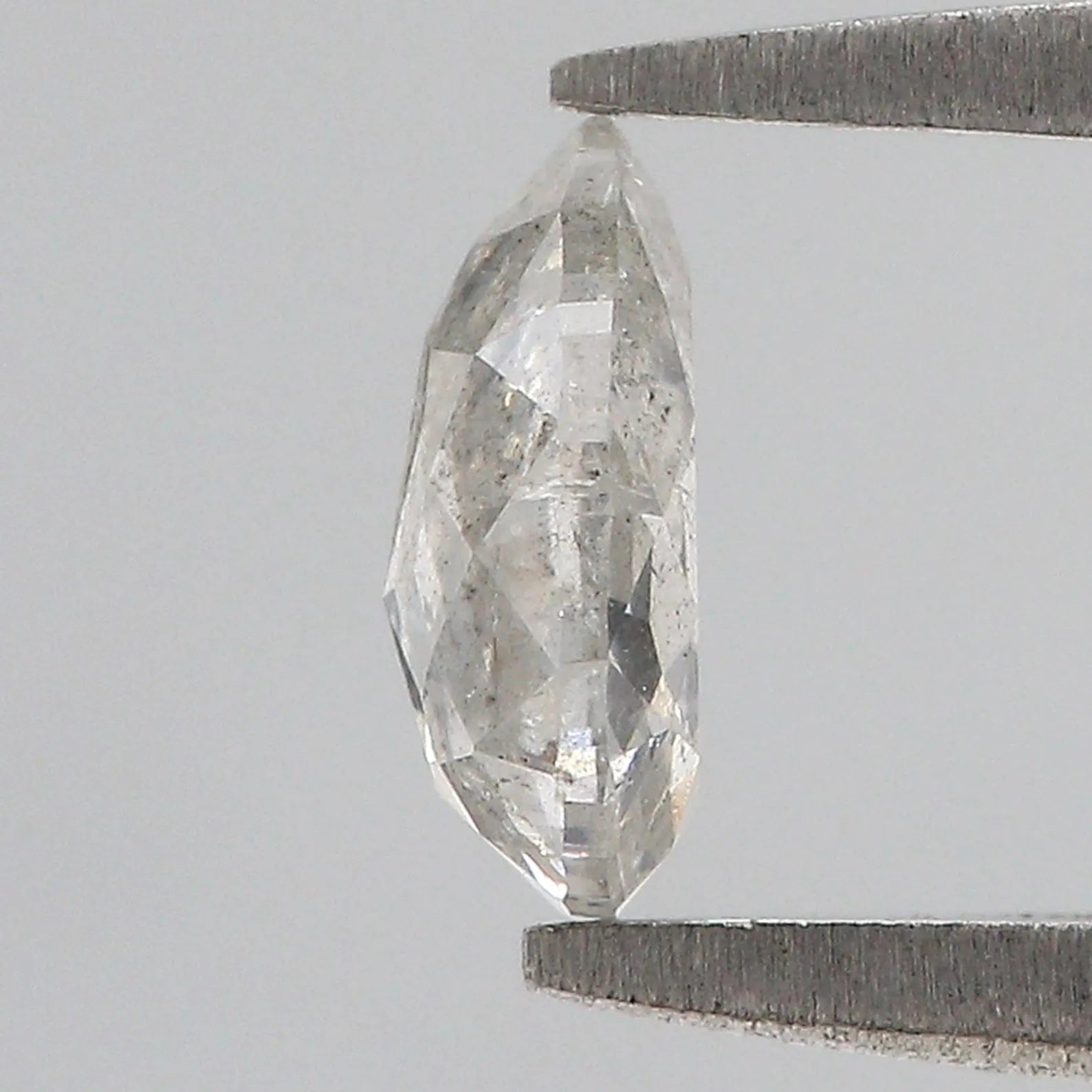 0.66 CT Natural Loose Pear Cut Diamond Grey Color Pear Shape Diamond 6.70 MM Natural Loose Diamond Grey Color Pear Rose Cut Diamond QN900