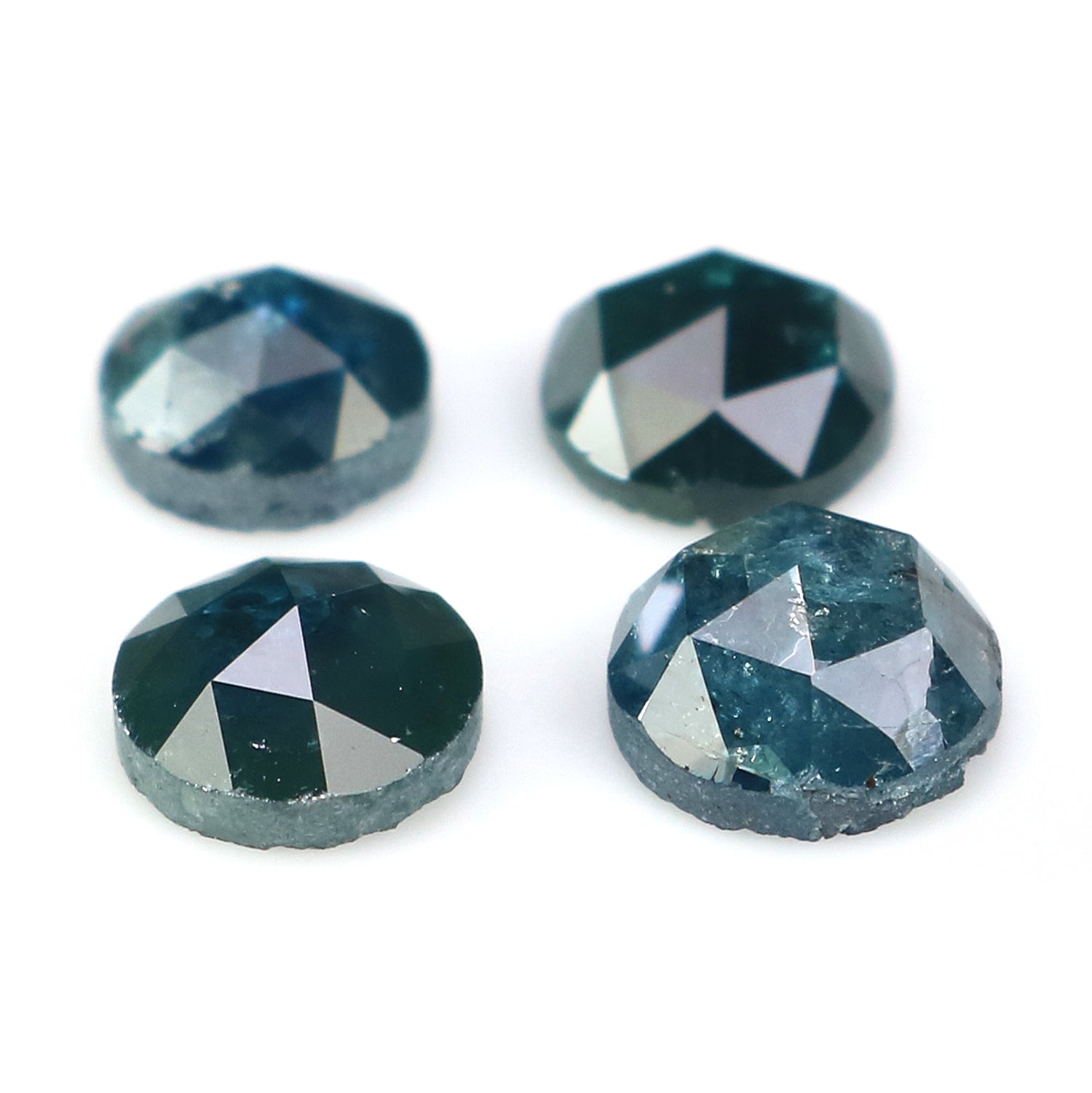 2.25 CT Natural Loose Round Rose Cut Diamond Blue Color Round Shape Diamond 4.70 MM Natural Loose Round Rose Cut Shape Diamond NQ2055