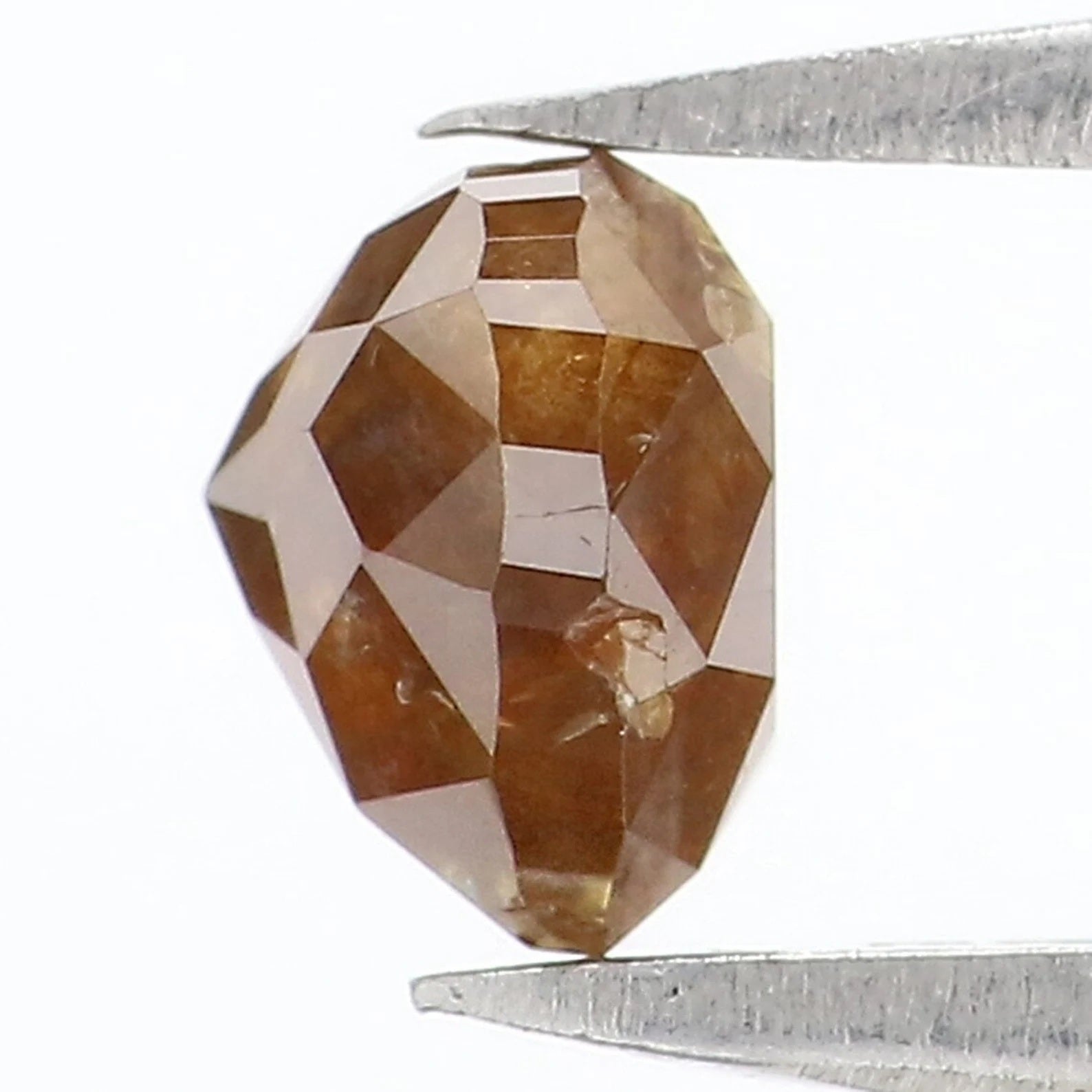 0.81 CT Natural Loose Heart Shape Diamond Brown Color Heart Cut Diamond 5.50 MM Natural Loose Diamond Heart Shape Rose Cut Diamond NQ8241