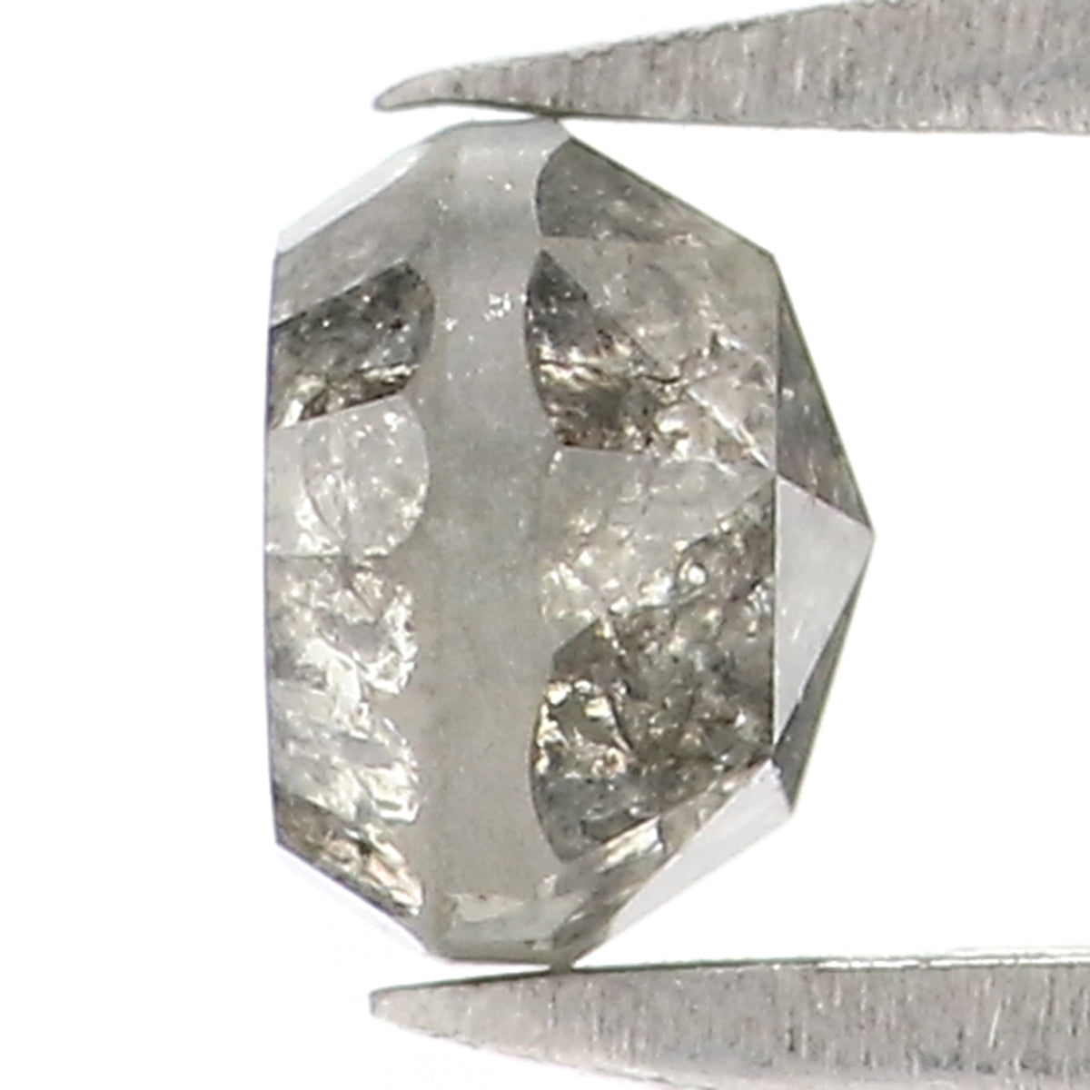 0.56 CT Natural Loose Round Rose Cut Diamond Salt And Pepper Round Diamond 4.40 MM Natural Loose Black Grey Color Rose Cut Diamond LQ2808