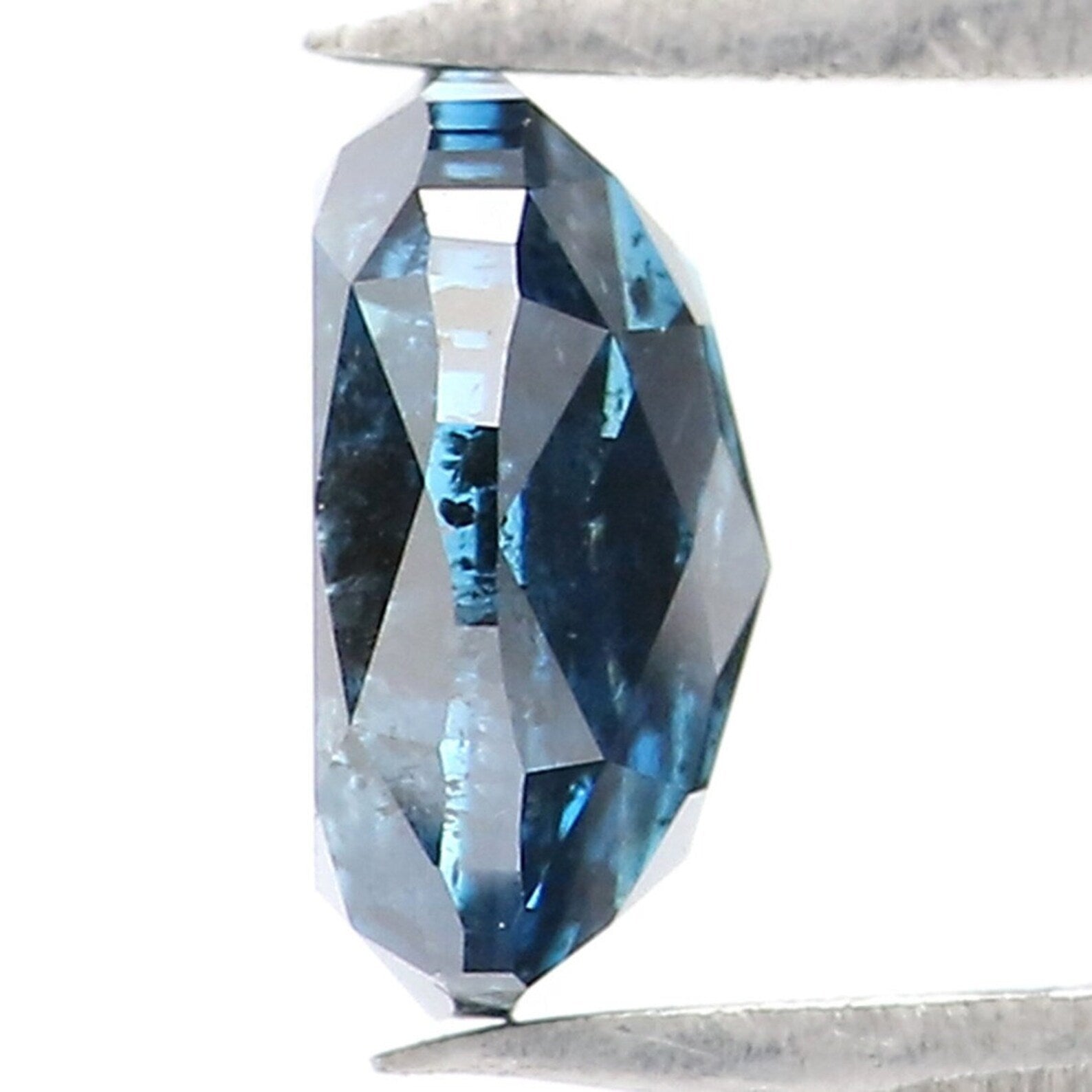 0.82 CT Natural Loose Oval Shape Diamond Blue Color Oval Cut Diamond 6.20 MM Natural Loose Diamond Blue Oval Shape Rose Cut Diamond NQ9472