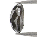 Natural Loose Oval Diamond, Salt And Pepper Oval Diamond, Natural Loose Diamond, Oval Rose Cut Diamond, 1.22 CT Oval Shape Diamond L2974