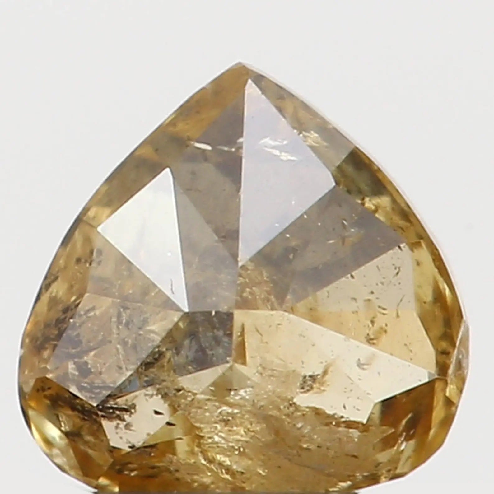 0.19 Ct Natural Loose Heart Shape Diamond Yellow Green Color Heart Diamond 3.70 MM Natural Loose Diamond Heart Brilliant Cut Diamond N7306