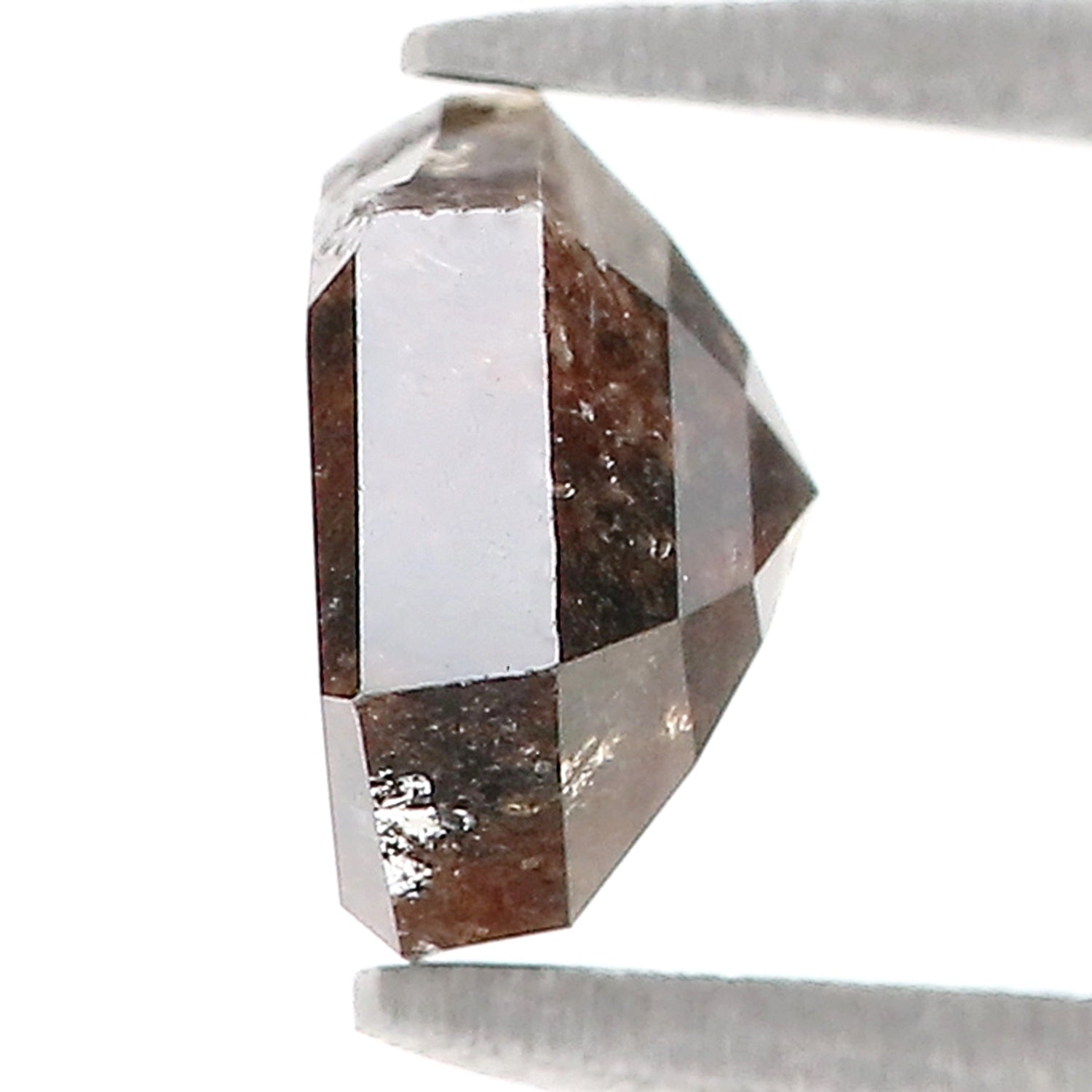 1.69 CT Natural Loose Shield Shape Diamond Salt And Pepper Shield Cut Diamond 6.40 MM Natural Brown Color Shield Rose Cut Diamond L3469