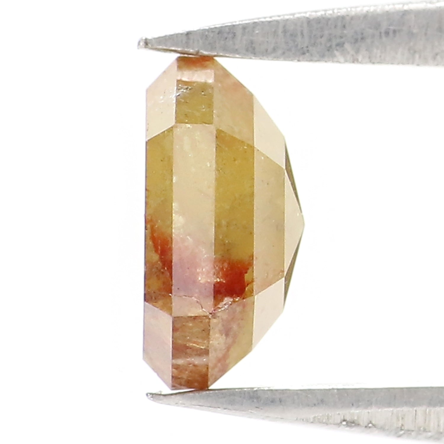 1.01 CT Natural Loose Hexagon Shape Diamond Yellow Color Hexagon Cut Diamond 6.70 MM Natural Yellow Color Hexagon Rose Cut Diamond LQ9917