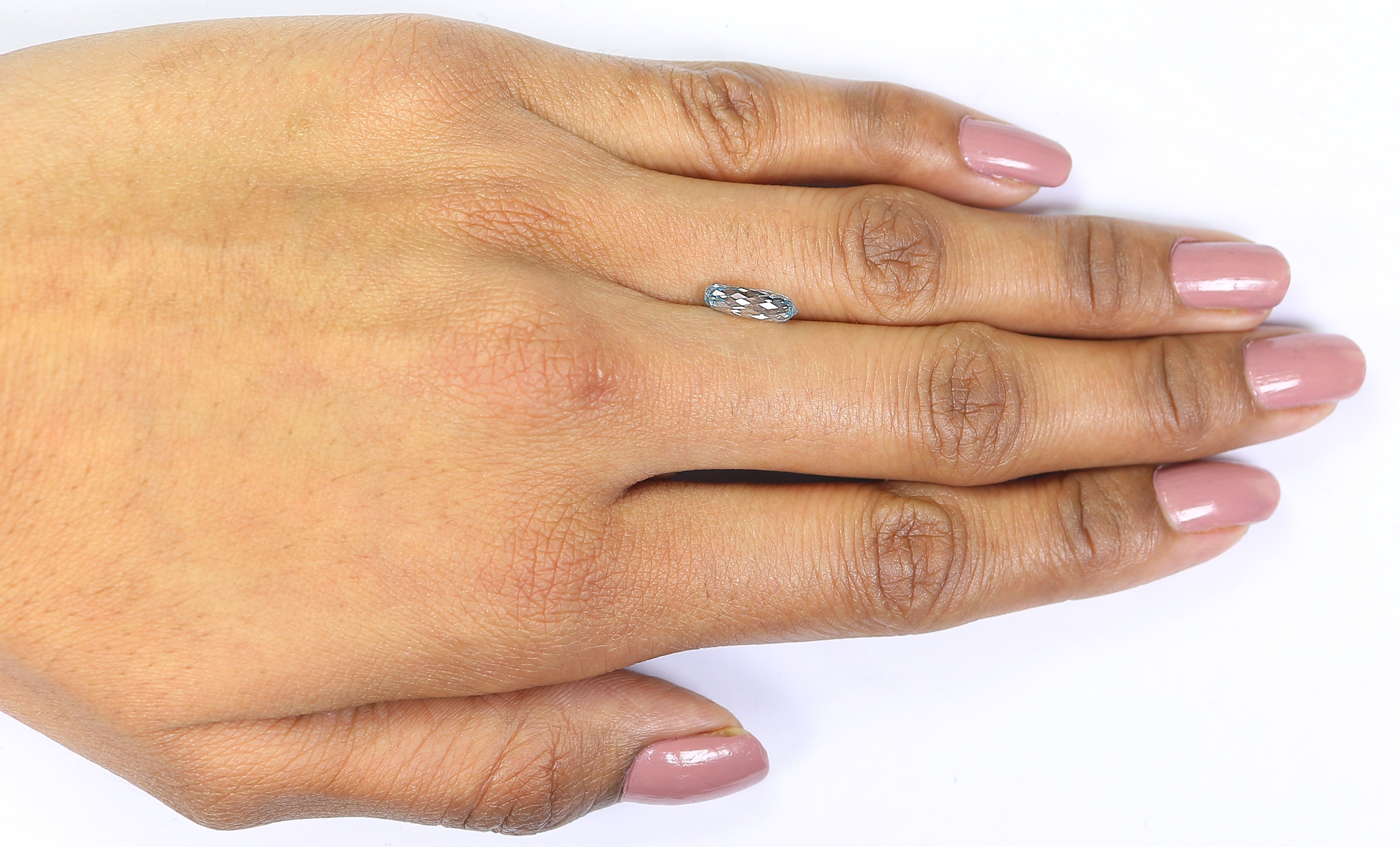 1.33 CT Lab Grown Briolette Cut Diamond Blue Color VS Clarity Diamond Lab Grown Diamond CVD Diamond Lab Created Drop Rose Cut Diamond L3302