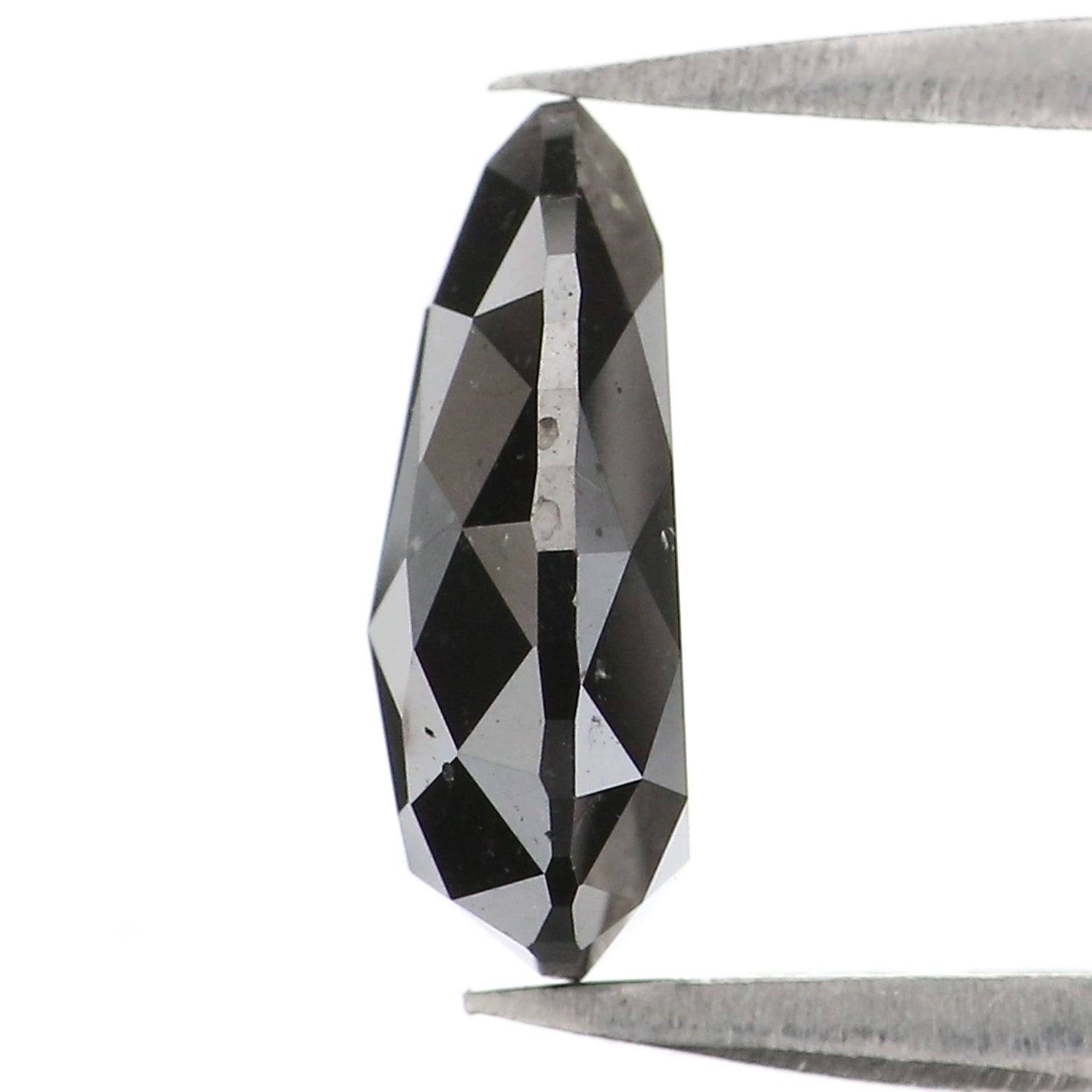1.44 CT Natural Loose Pear Shape Diamond Black Color Pear Shape Diamond 9.30 MM Natural Loose Diamond Black Pear Rose Cut Diamond LC10
