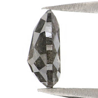 Natural Loose Pear Diamond, Salt And Pepper Pear Diamond, Natural Loose Pear Diamond, Pear Rose Cut Diamond, 0.74 CT Pear Cut Diamond L2936