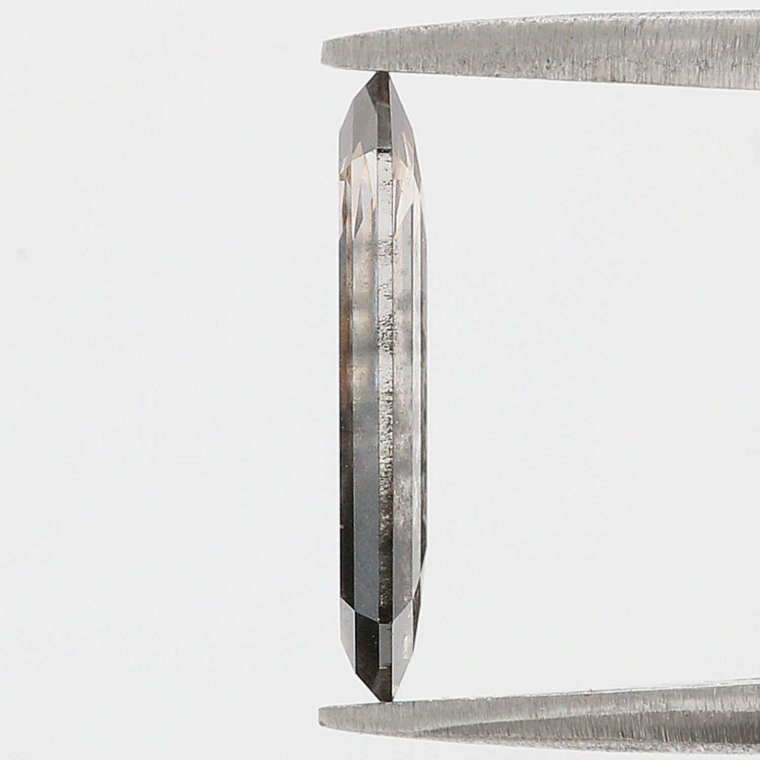 2.05 CT Emerald Rose Cut Salt And Pepper Lab Grown 13.55 MM Loose Diamond CVD Fancy Black Grey Color Lab Created Antique Cut Diamonds N2630