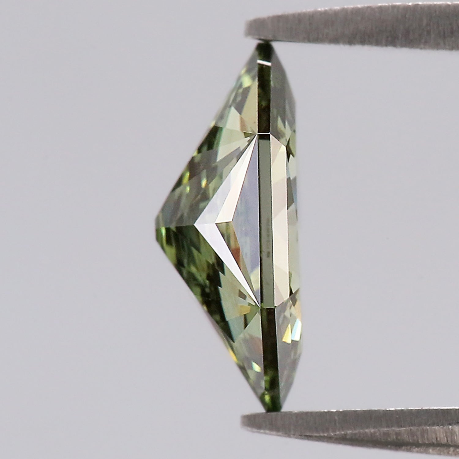 1.58 CT IGI Certified Hexagon Old European Cut Diamond Fancy Vivid Green Color VS1 Clarity Lab Grown Diamond Lab Created Diamond L3672
