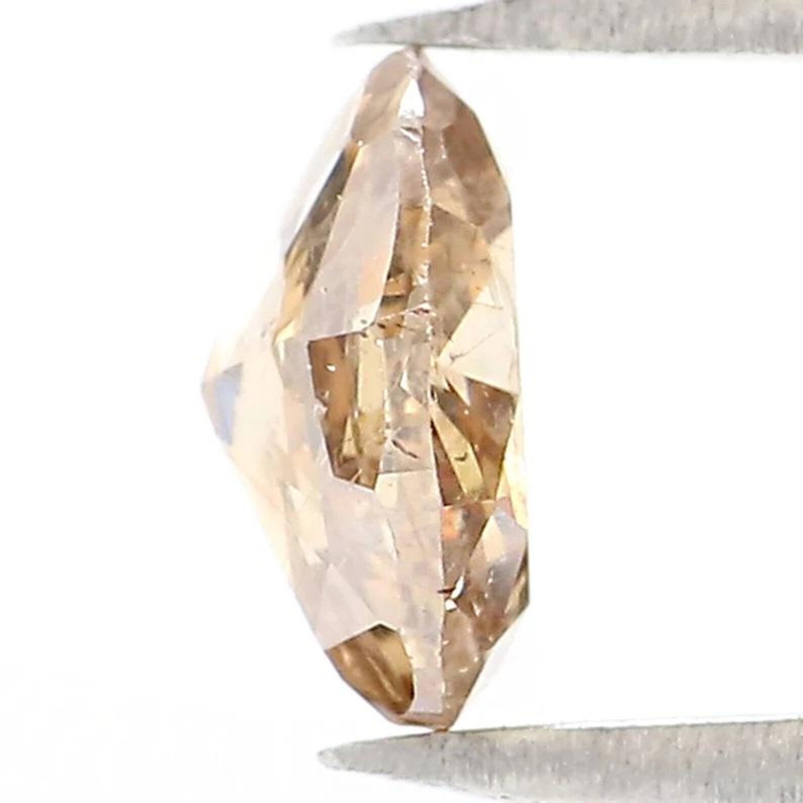 0.53 CT Natural Loose Oval Shape Diamond Brown Color Oval Cut Diamond 5.80 MM Natural Loose Brown Color Oval Brilliant Cut Diamond NQ9653