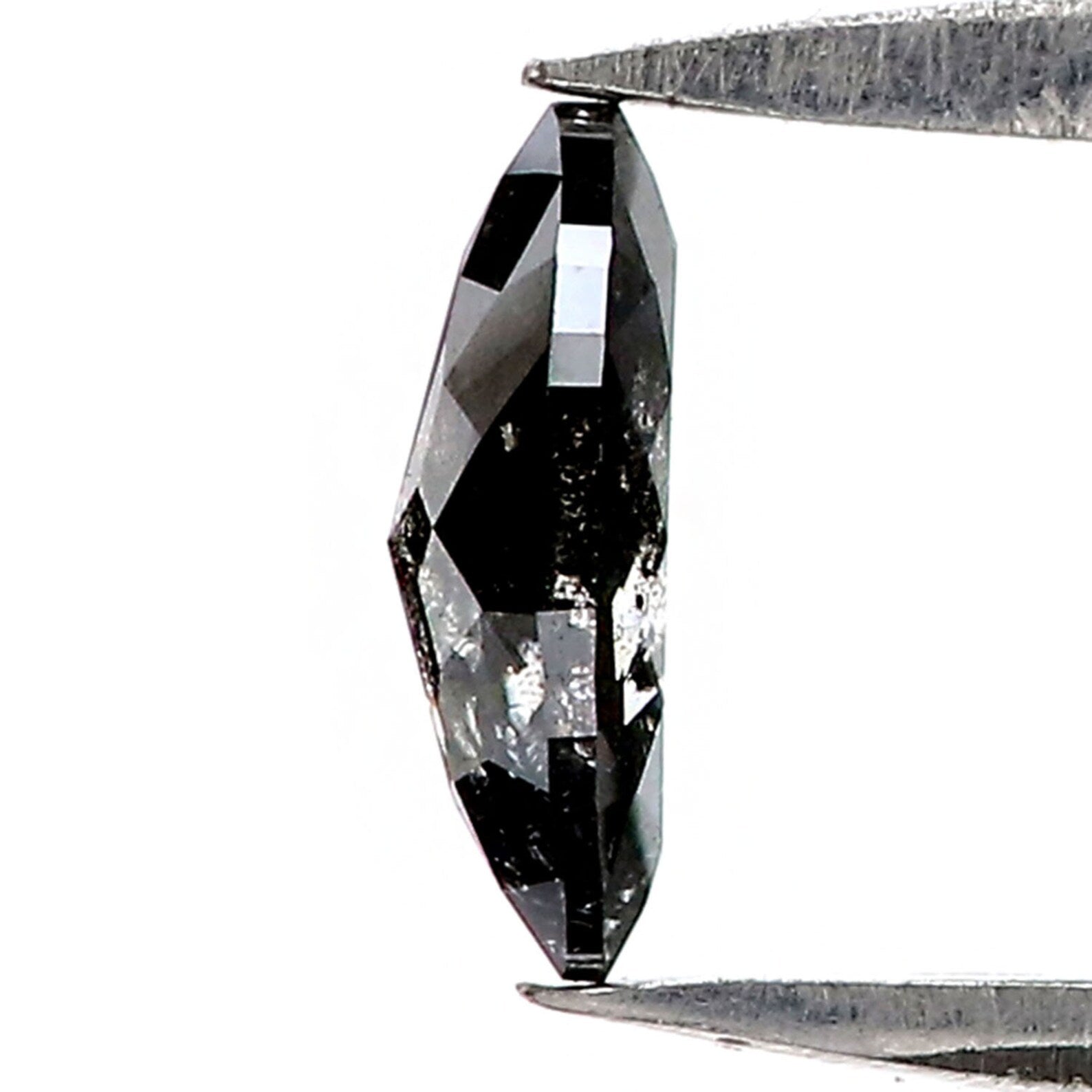0.41 Ct Natural Loose Marquise Shape Diamond Salt And Pepper Marquise Diamond 7.00 MM Natural Black Grey Color Marquise Diamond KDN2490-1