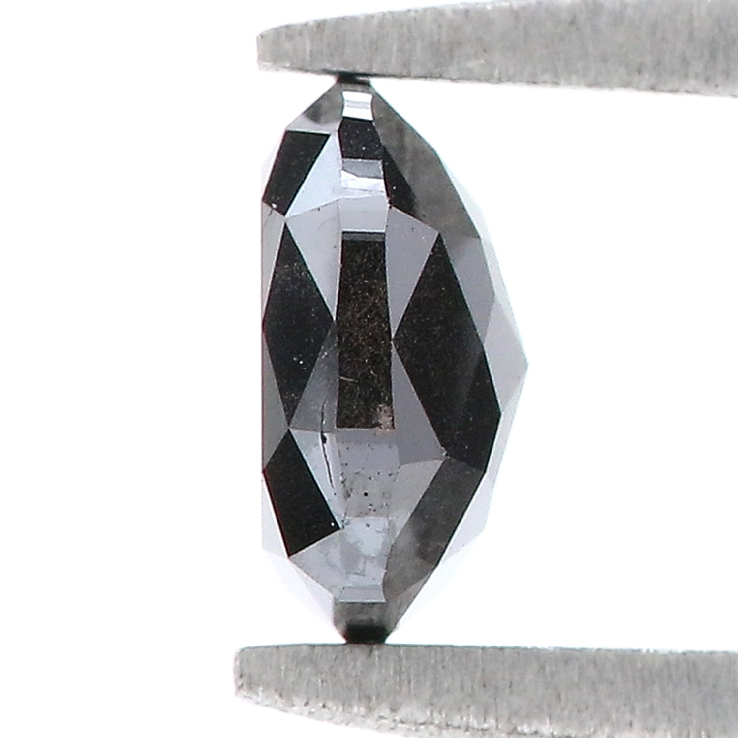 0.78 CT Natural Loose Oval Shape Diamond Black Oval Rose Cut Diamond 5.95 MM Natural Loose Black Color Oval Shape Rose Cut Diamond QK2517