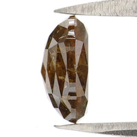 Natural Loose Oval Diamond, Brown Color Diamond, Natural Loose Diamond, Oval Rose Cut Diamond, Oval Cut, 1.18 CT Oval Shape Diamond KDL2867